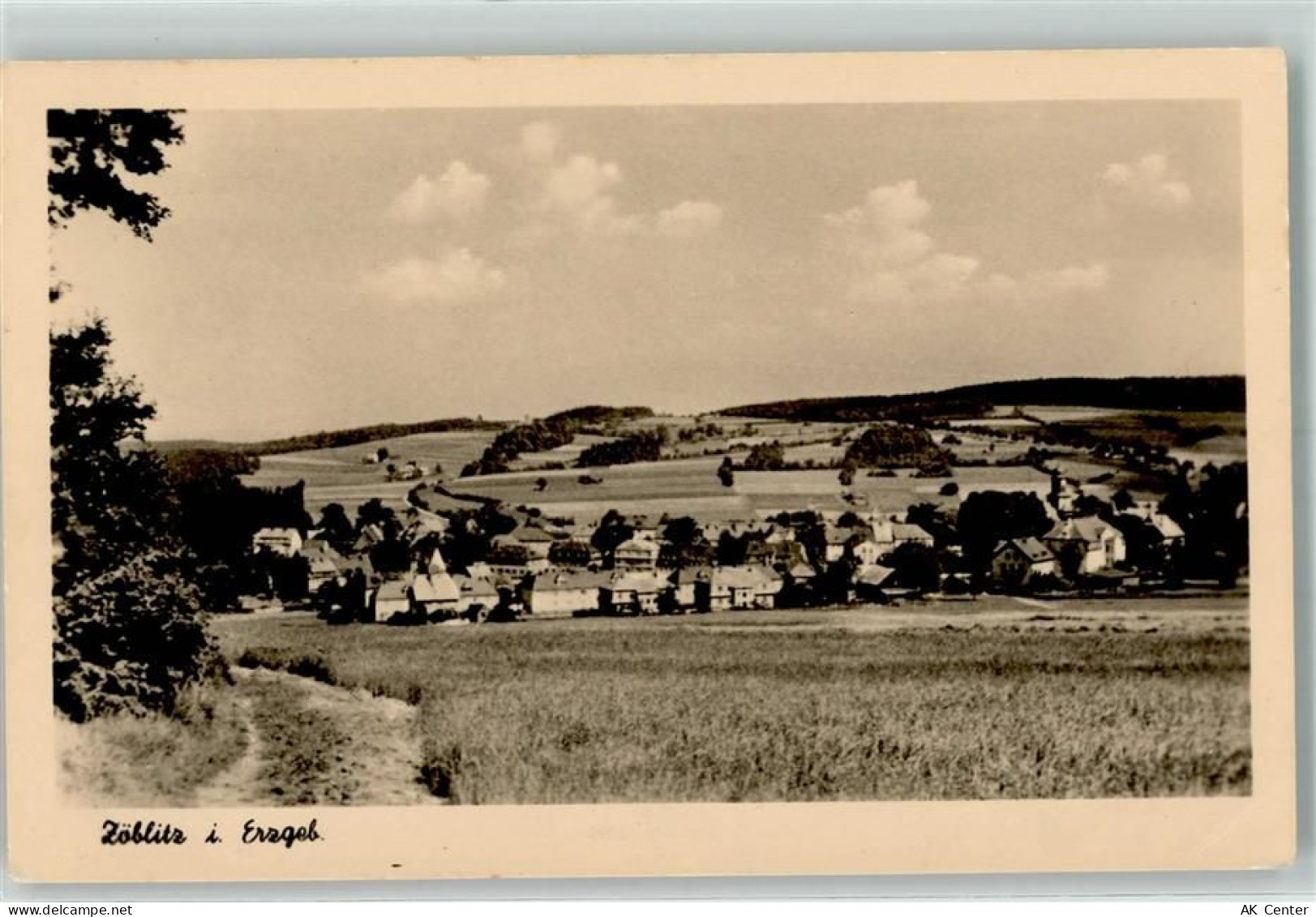 09517 O9347 Zöblitz - Rückseite mit Abschürfungen bzw Kleberesten - 10251445