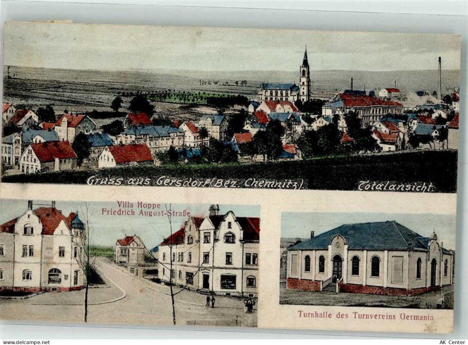 09661 O9251 Gersdorf b Mittweida 1902 - Villa Hoppe Friedrich August Str... - 13632846