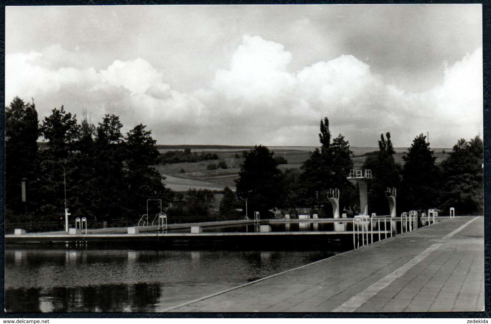 0969 - Vacha - Freibad Schwimmbad Sprungturm - DDR 1960 TOP