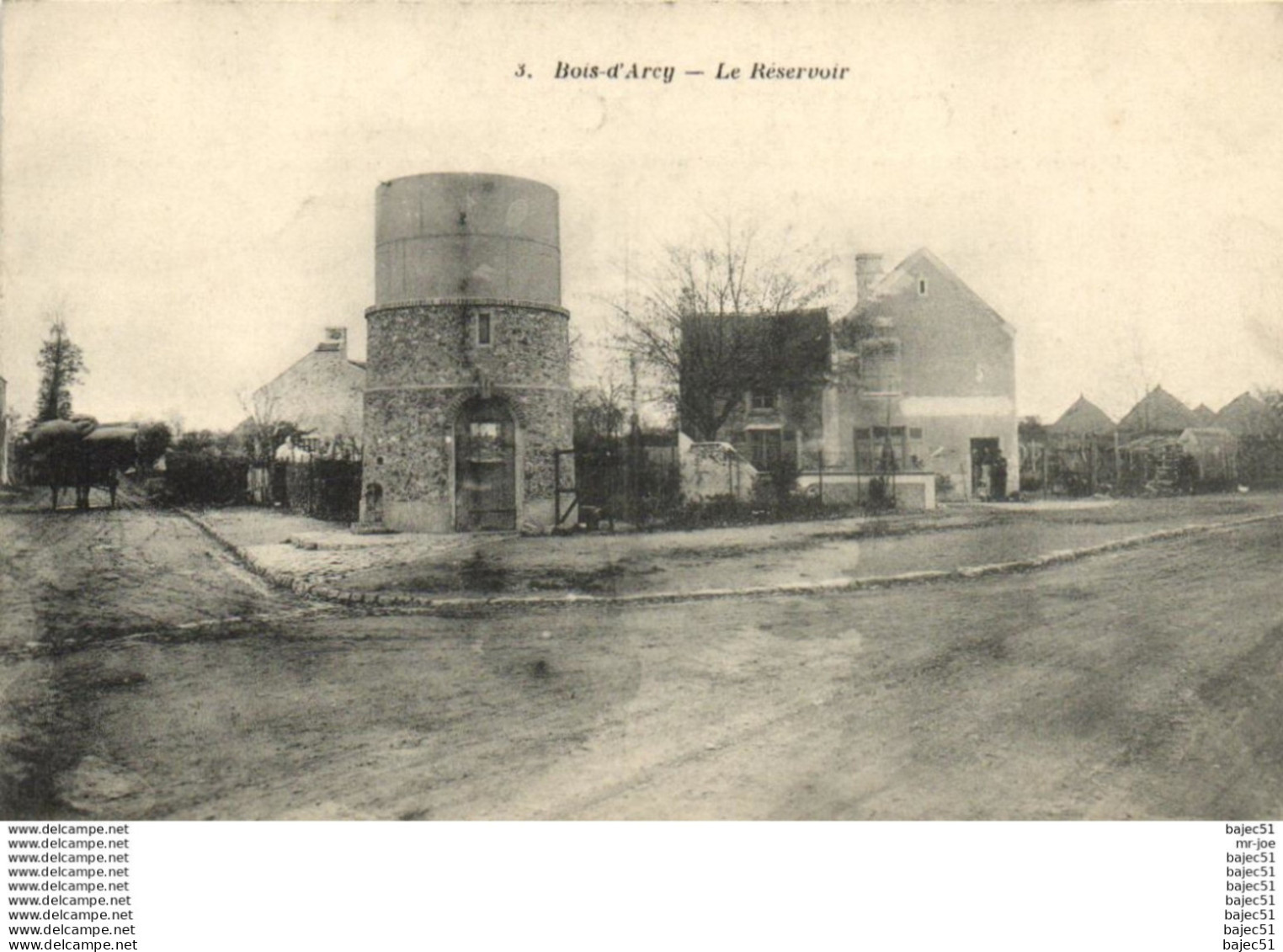 1 cpa Bois d'arcy - le réservoir