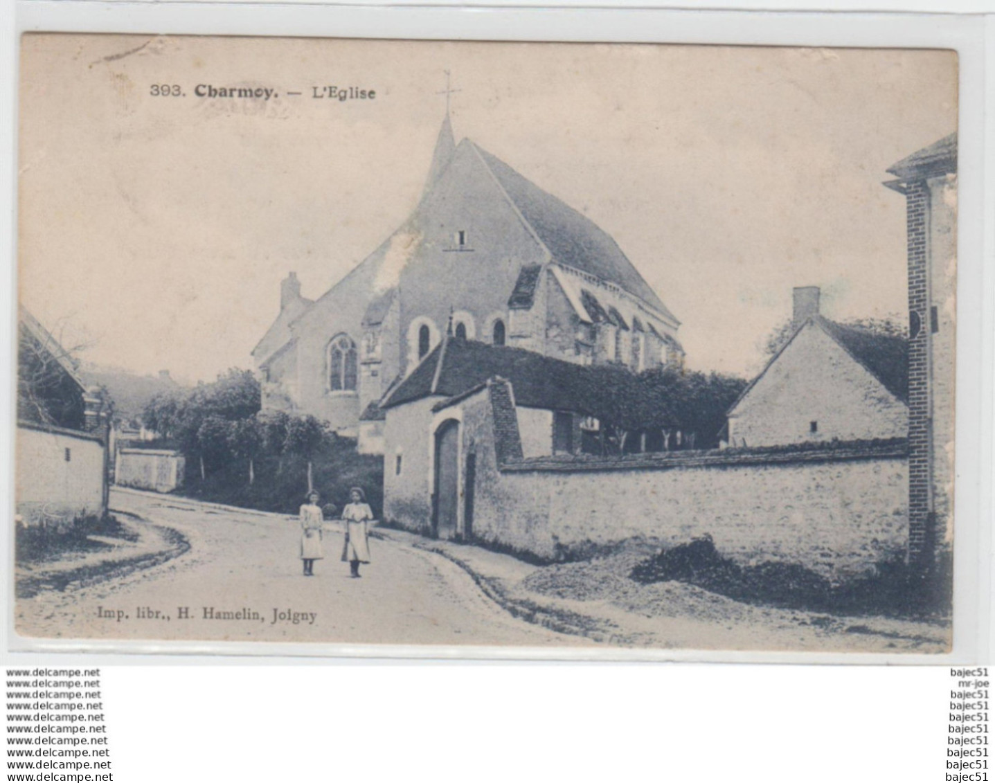1 cpa Charmoy "l'église"