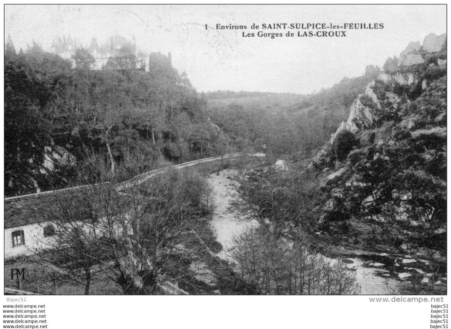 1 cpa Saint sulpice les feuilles