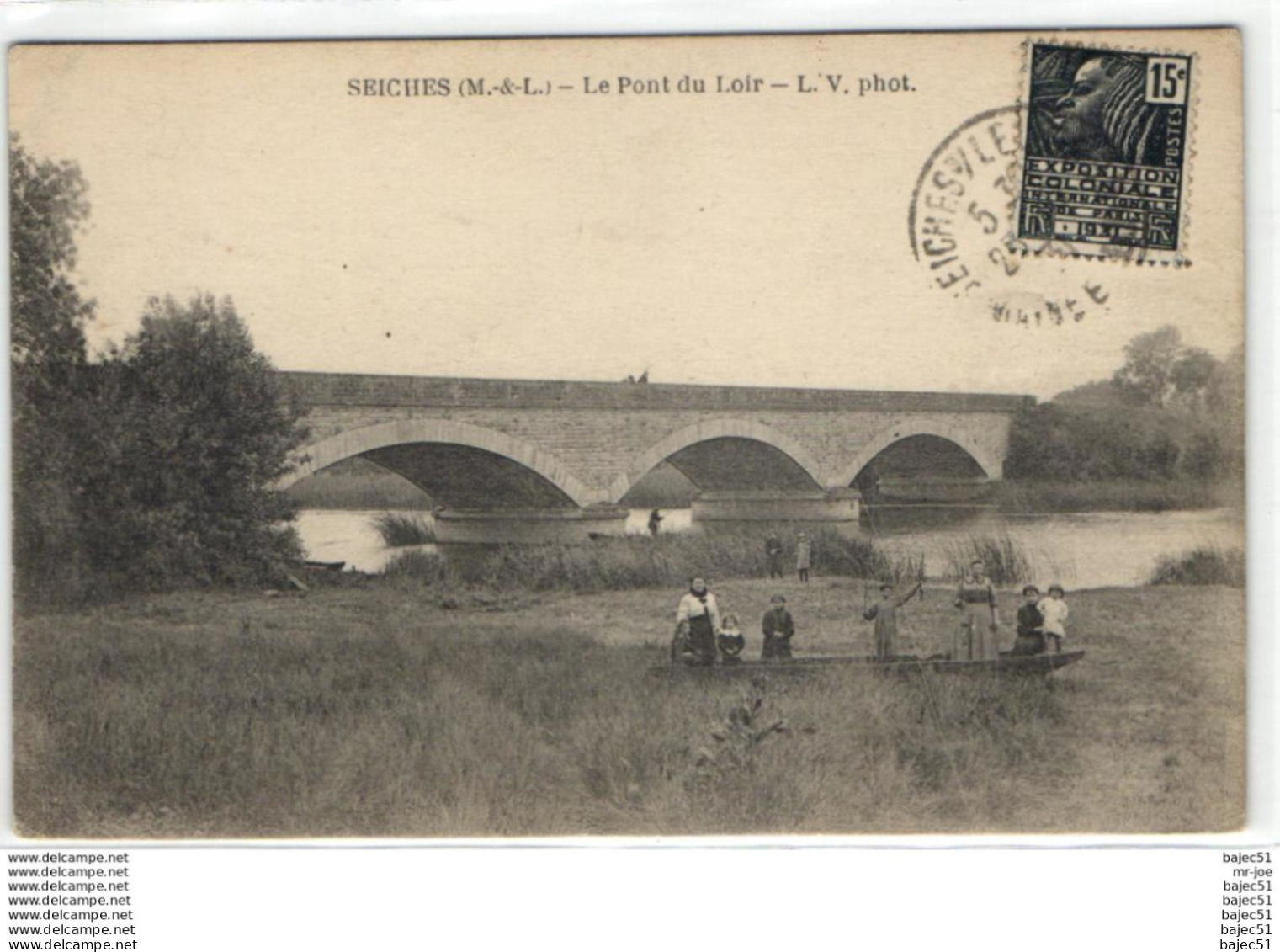 1 cpa Seiches sur le loir