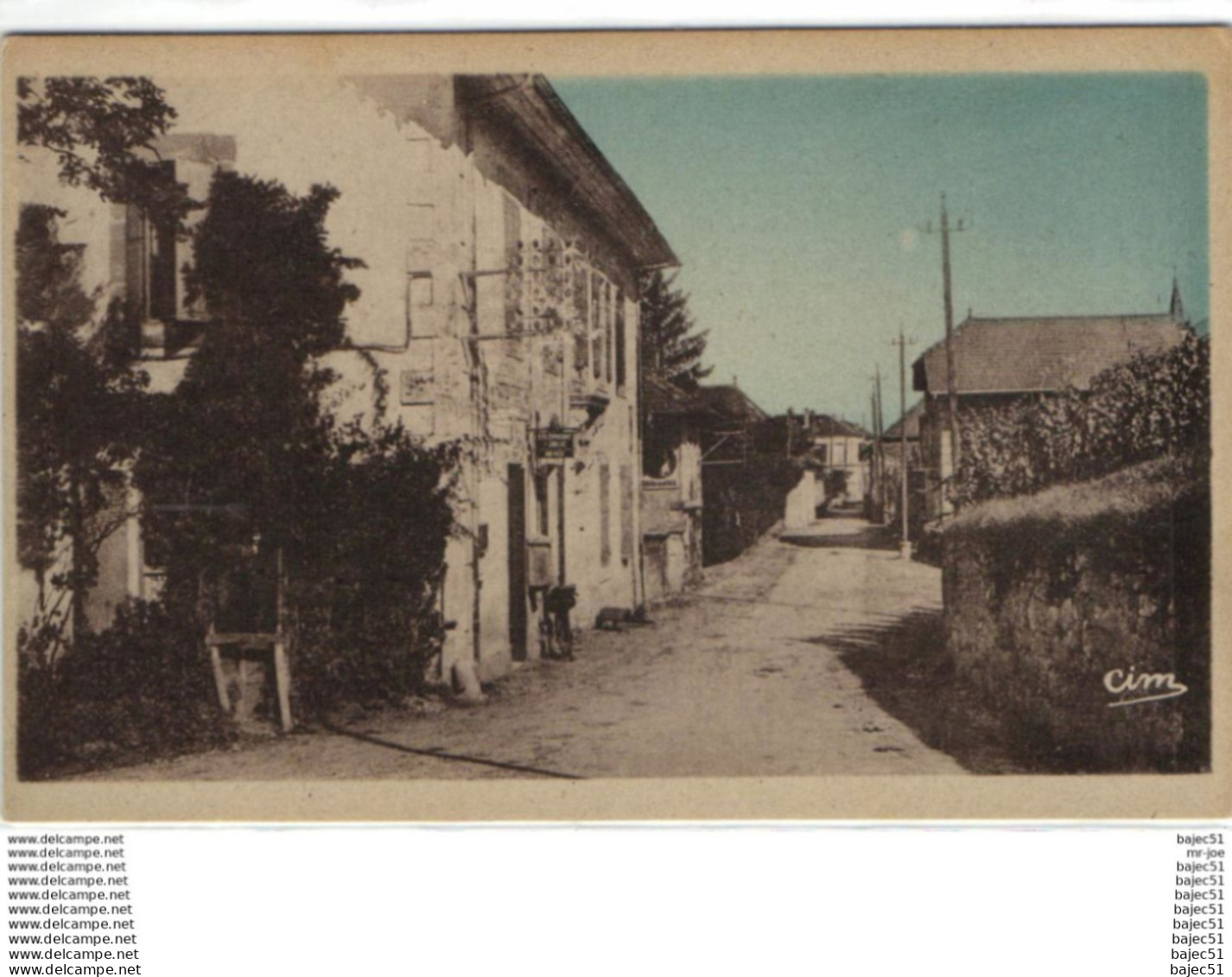 1 cpsm Ruffieux - rue de la psote