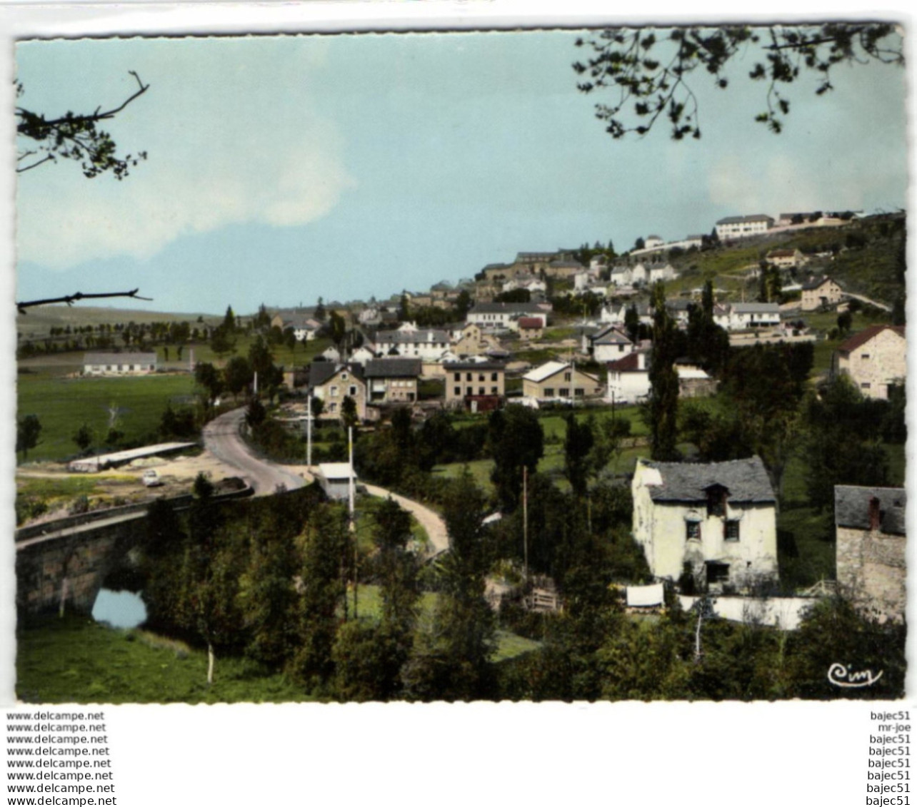 1 cpsm Saint alban sur limagnole - pont du moulin