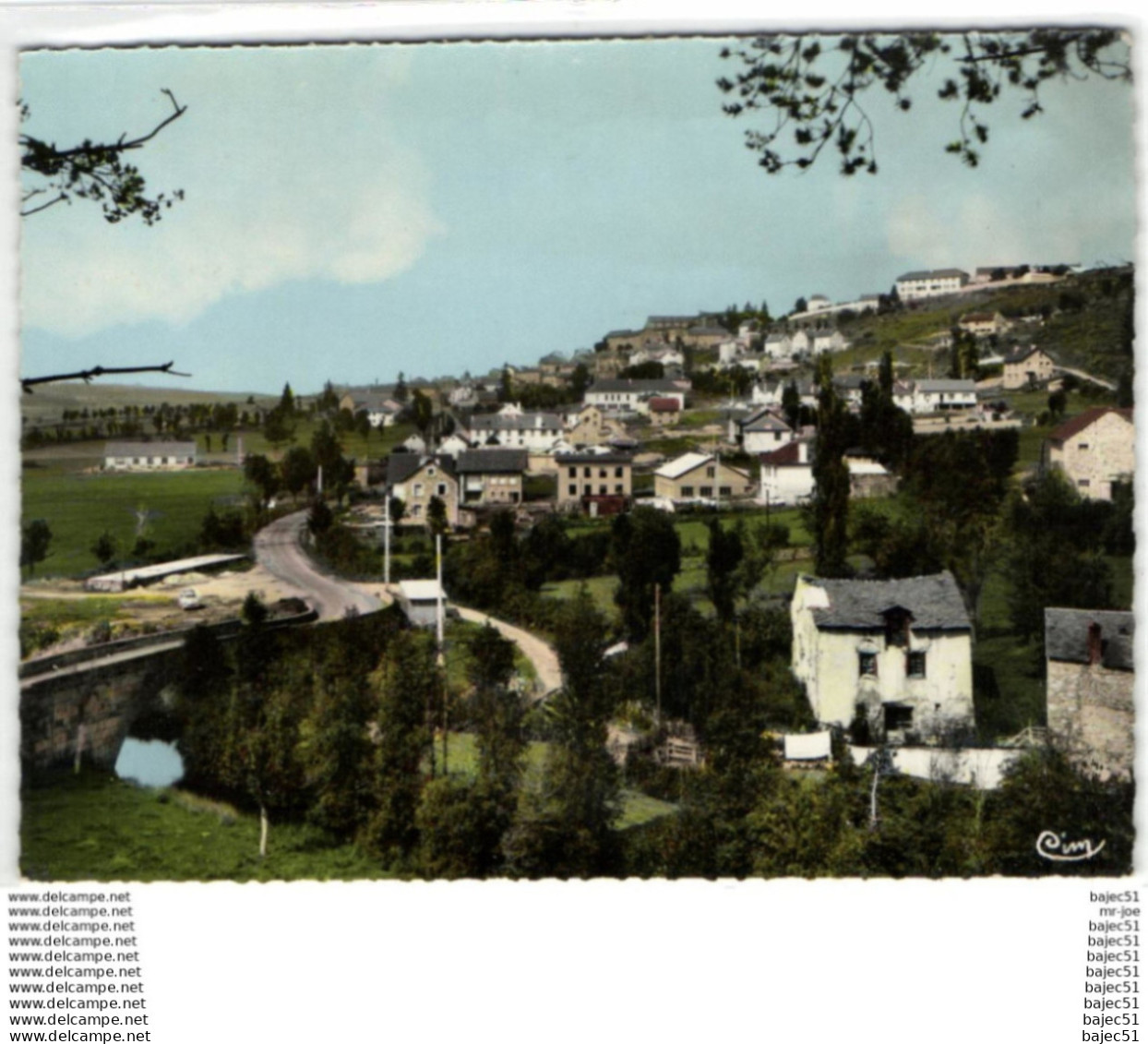 1 cpsm Saint alban sur limagnole - pont du moulin