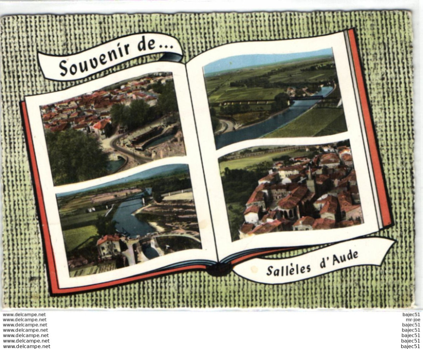 1 cpsm Souvenir de Sallèles d'aude