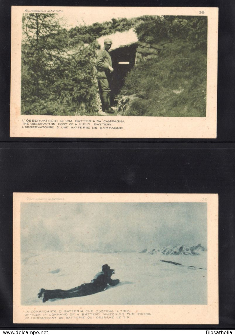 1 Guerra Mondiale terre redente Lotto composto da 8 cartoline della serie Guerre d'italia