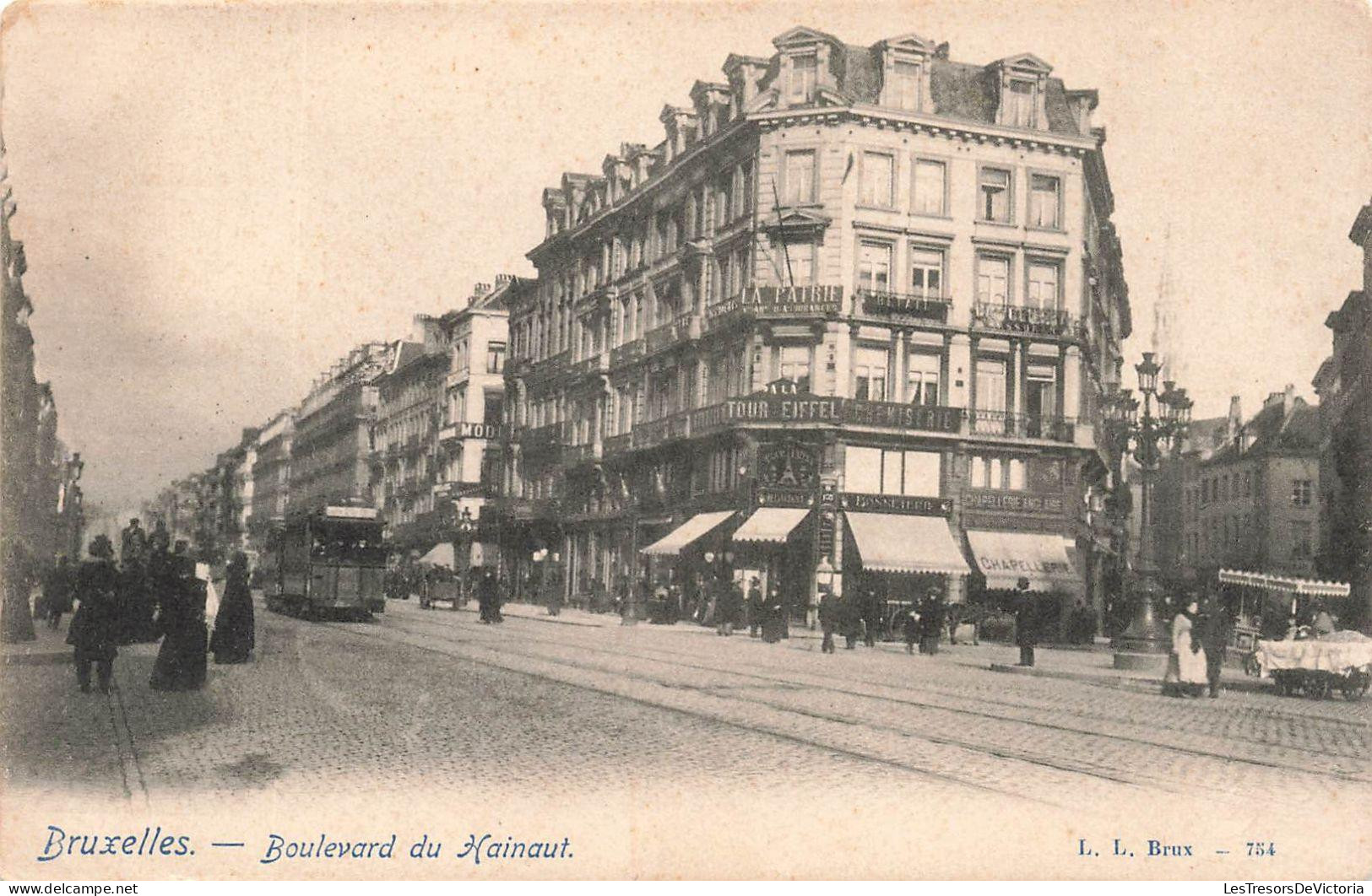 [-10%] BELGIQUE - Bruxelles - boulevards du Hainaut - Carte Postale Ancienne