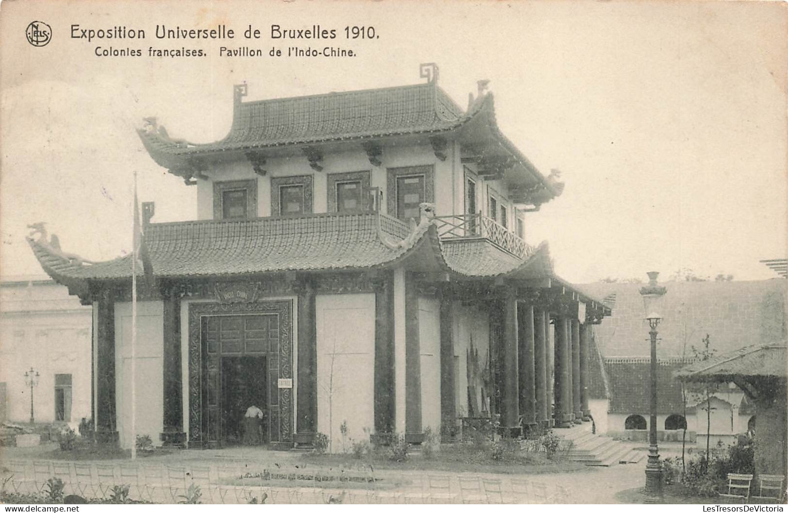 [-10%] BELGIQUE - Bruxelles - Expositions Universelles 1910 - Colonies françaises  - Carte Postale Ancienne