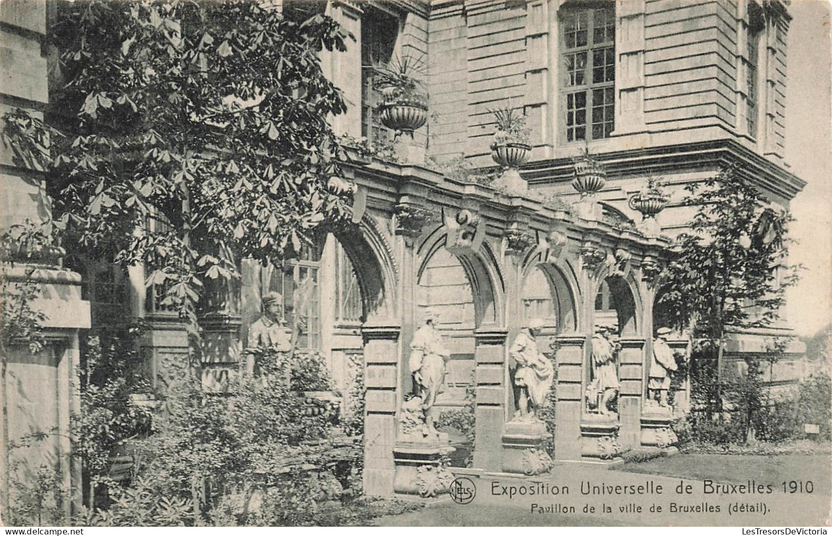 [-10%] BELGIQUE - Bruxelles - Expositions Universelles 1910 - Pavillon de la ville de Bruxelles - Carte Postale Ancienne