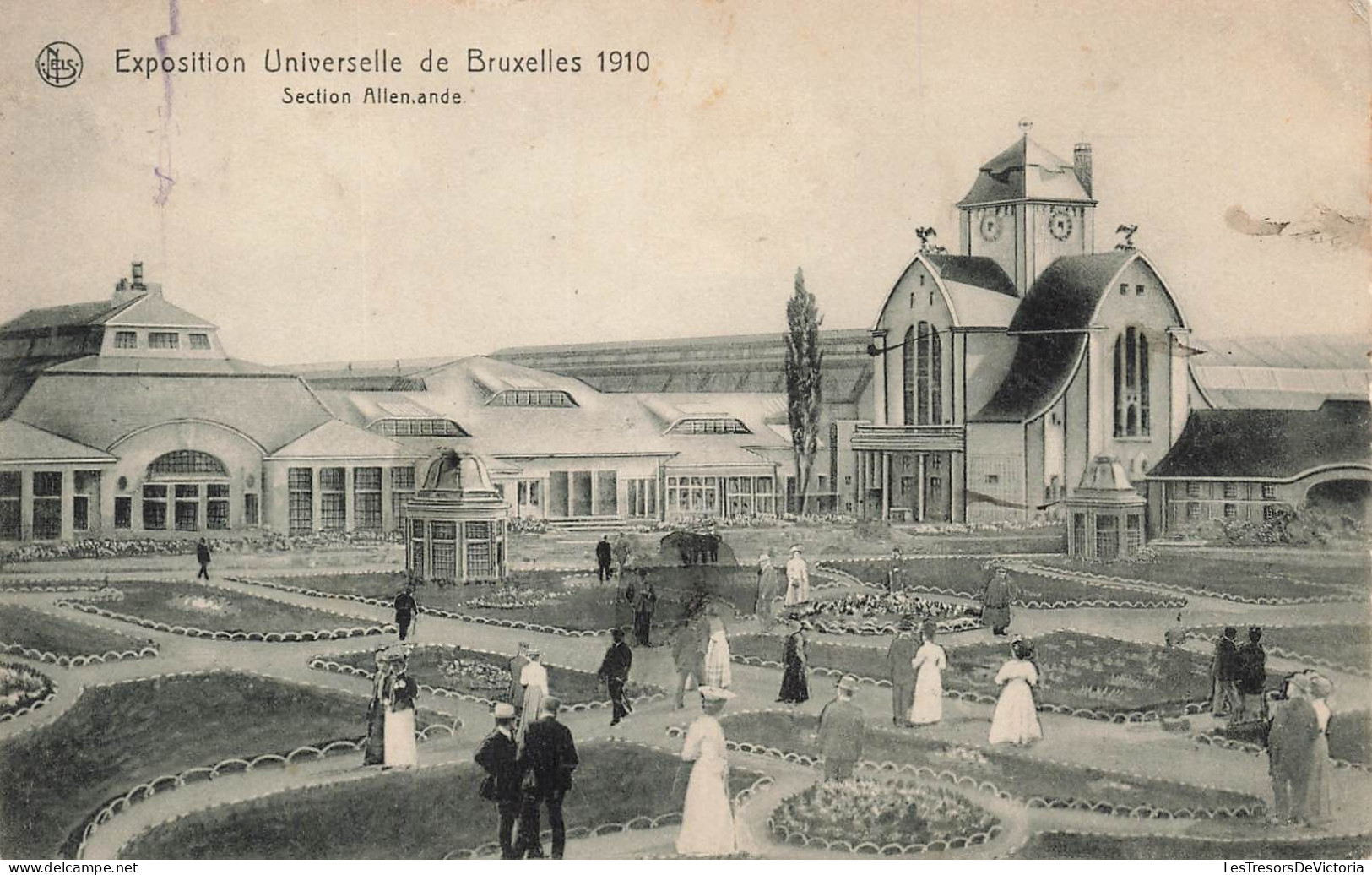 [-10%] BELGIQUE - Bruxelles - Expositions Universelles 1910 - section allemande - Carte Postale Ancienne