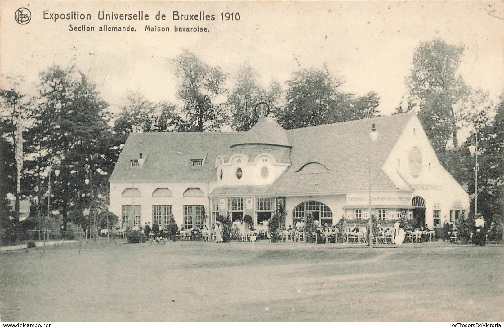 [-10%] BELGIQUE - Bruxelles - Expositions Universelles 1910 - Section allemande - Maison bavaroise - Carte Postale Ancie