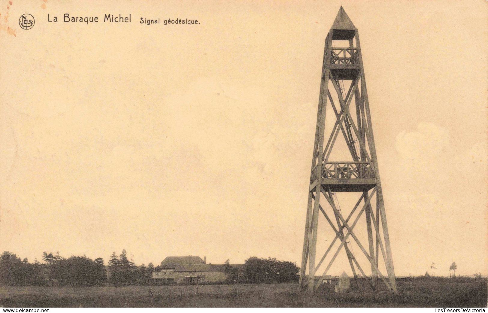 [-10%] BELGIQUE - La baraque Michel - Signal géodésique - La Tour - Carte postale ancienne