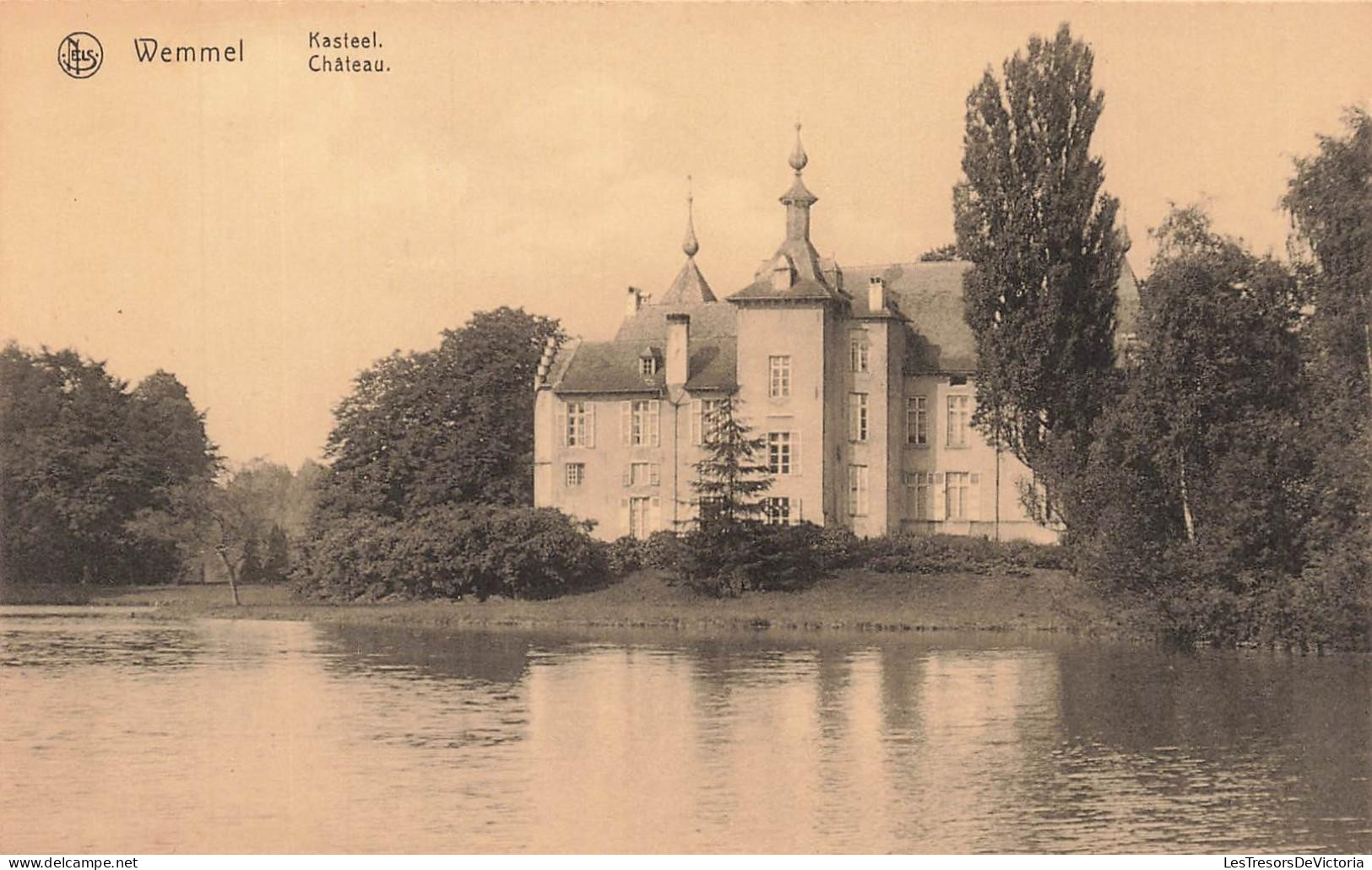 [-10%] BELGIQUE - Wemmel - Kasteel - Château - domaine aristocratique - parc - étang - Nels - Carte postale ancienne