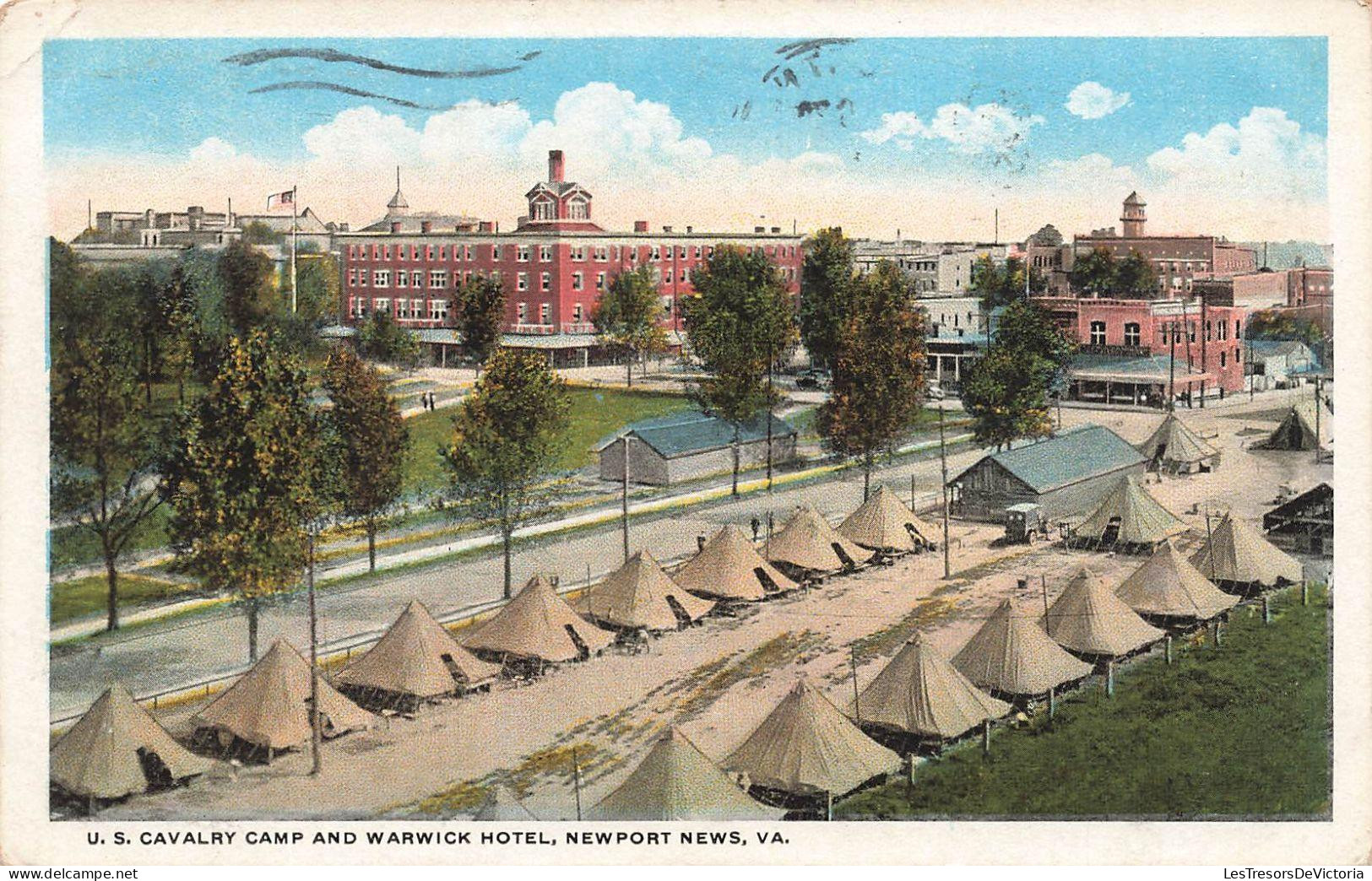 [-10%] ETATS UNIS - Virginia - Newport News - Calvary camp and warwick hotel - Carte postale ancienne