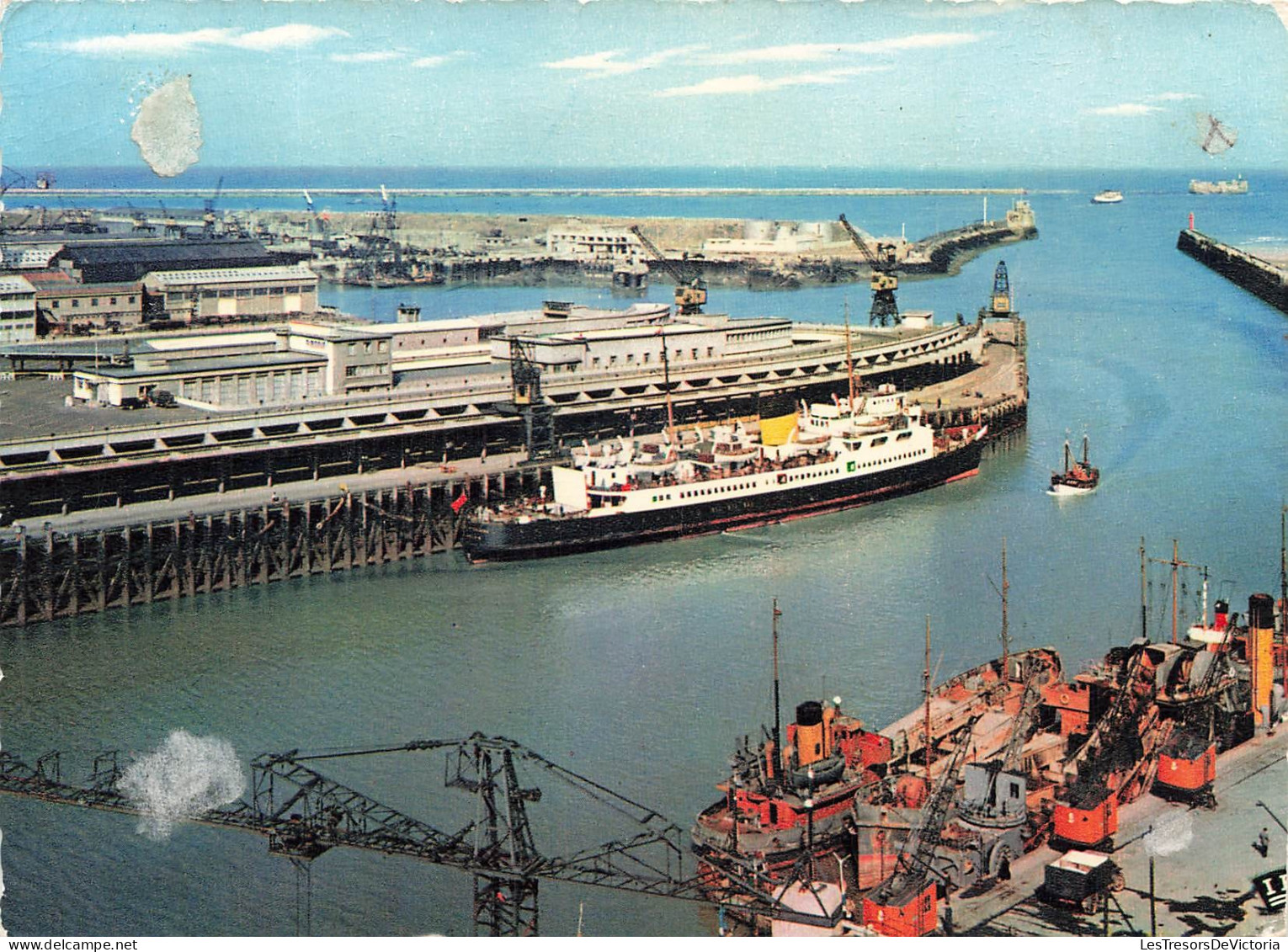 [-10%] FRANCE - Boulogne sur Mer - Gare maritime - Port - Grue - Bateau - Transport - Mer - Panorama - Carte postale