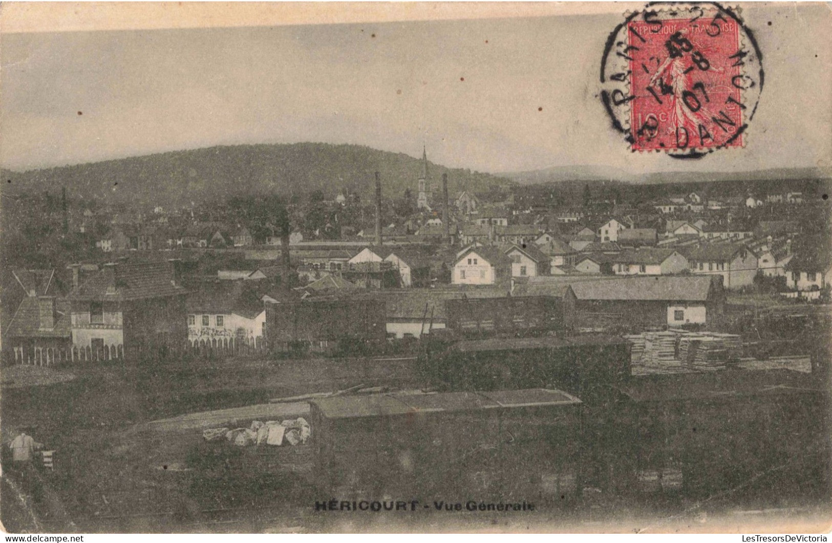 [-10%] FRANCE - Héricourt - Vue générale - Carte postale ancienne