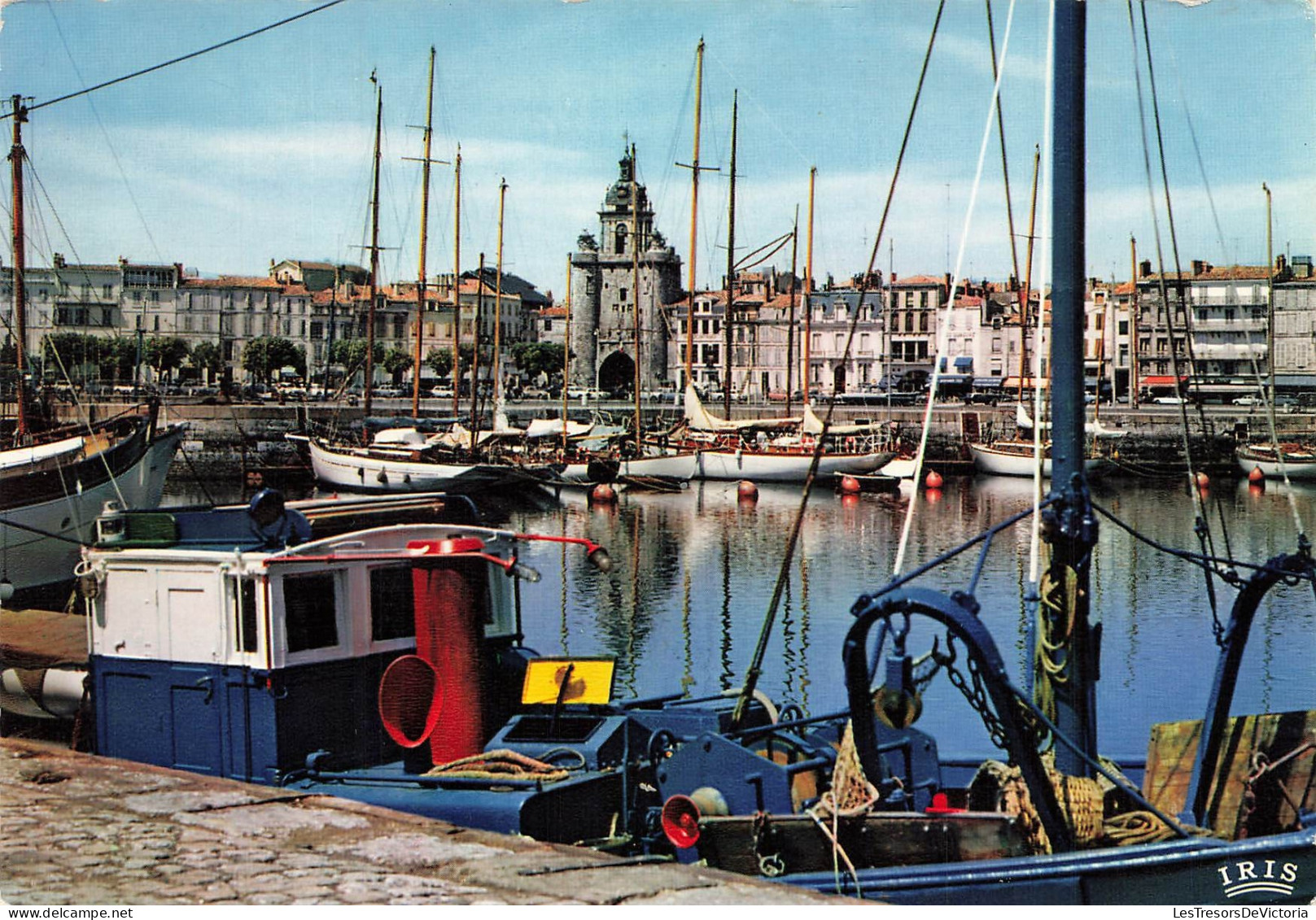 [-10%] FRANCE - La Rochelle - Tour Horloge - Port - Bateaux - Pêche - bouées - Hangars - transport - 41 - Carte Postale