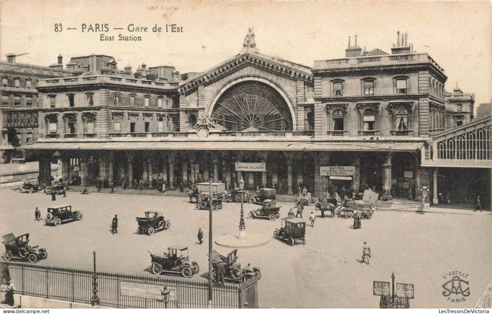 [-10%] FRANCE - Paris - Gares de lEst - Animé - Carte postale ancienne
