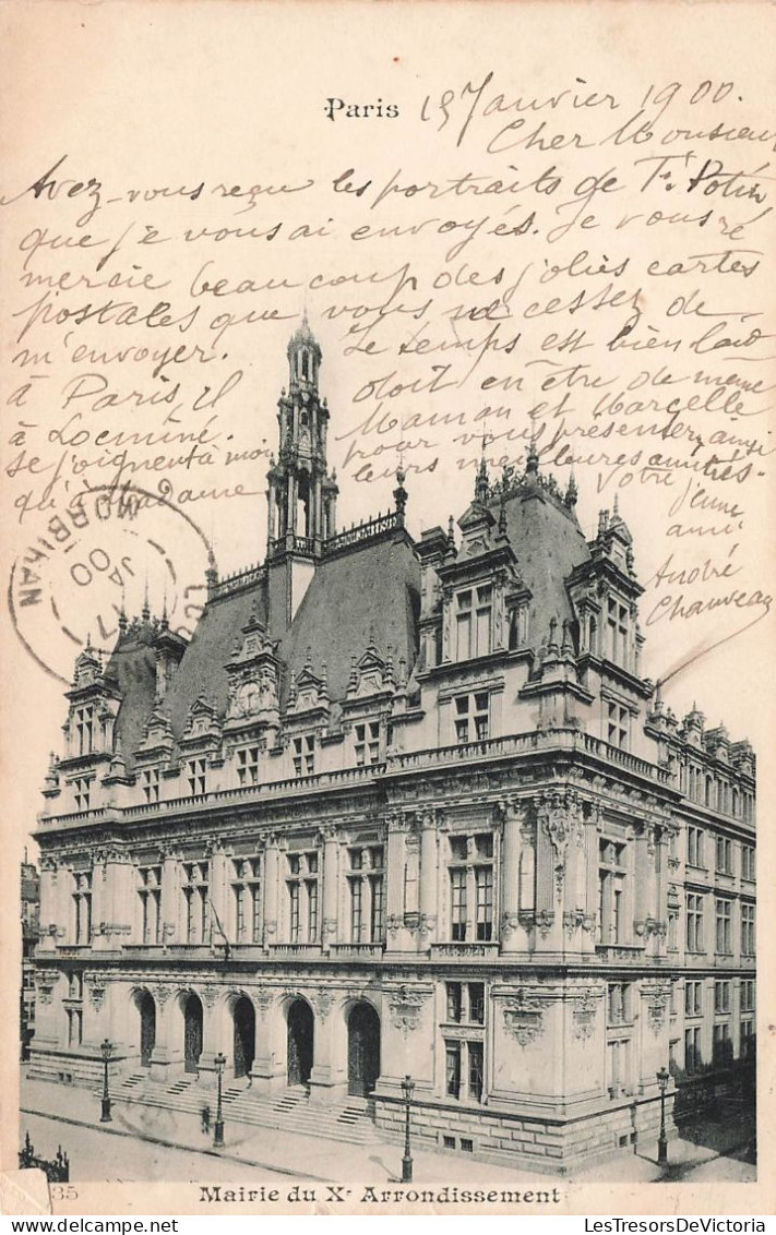 [-10%] FRANCE - Paris - Mairie du Xème arrondissement - Carte postale ancienne