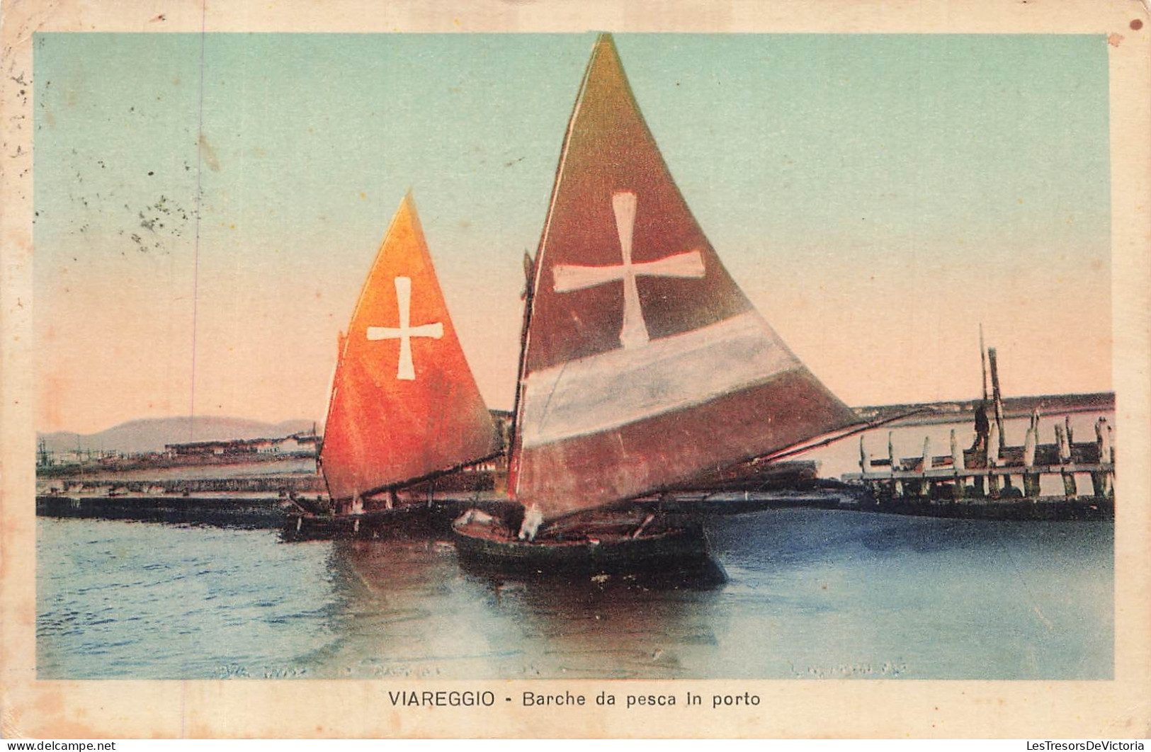 [-10%] ITALIE - Viareggio - Barche da pesca - Porto - Voilier - Port - Transport maritime - Edit G Magrini - Carte posta