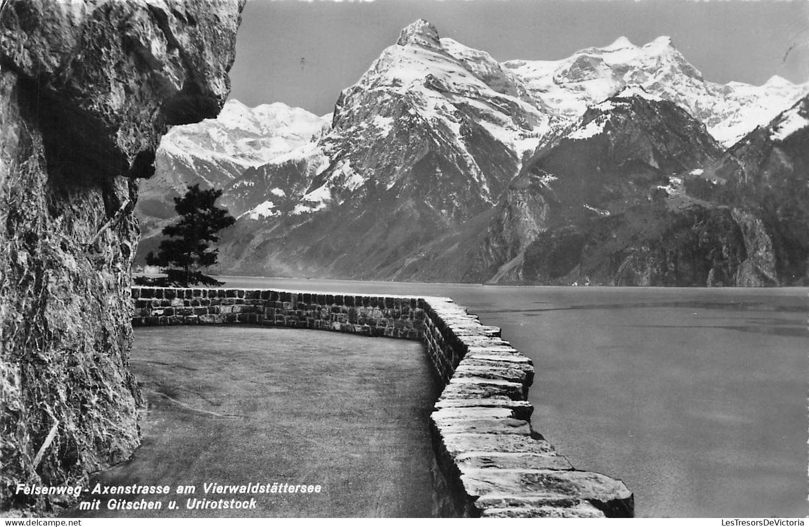 [-10%] SUISSE - Felsenweg - Axenstrasse am Vierwaldstättersee - Gitschen - Urirotstock - Route - Lac - Montagne - Carte