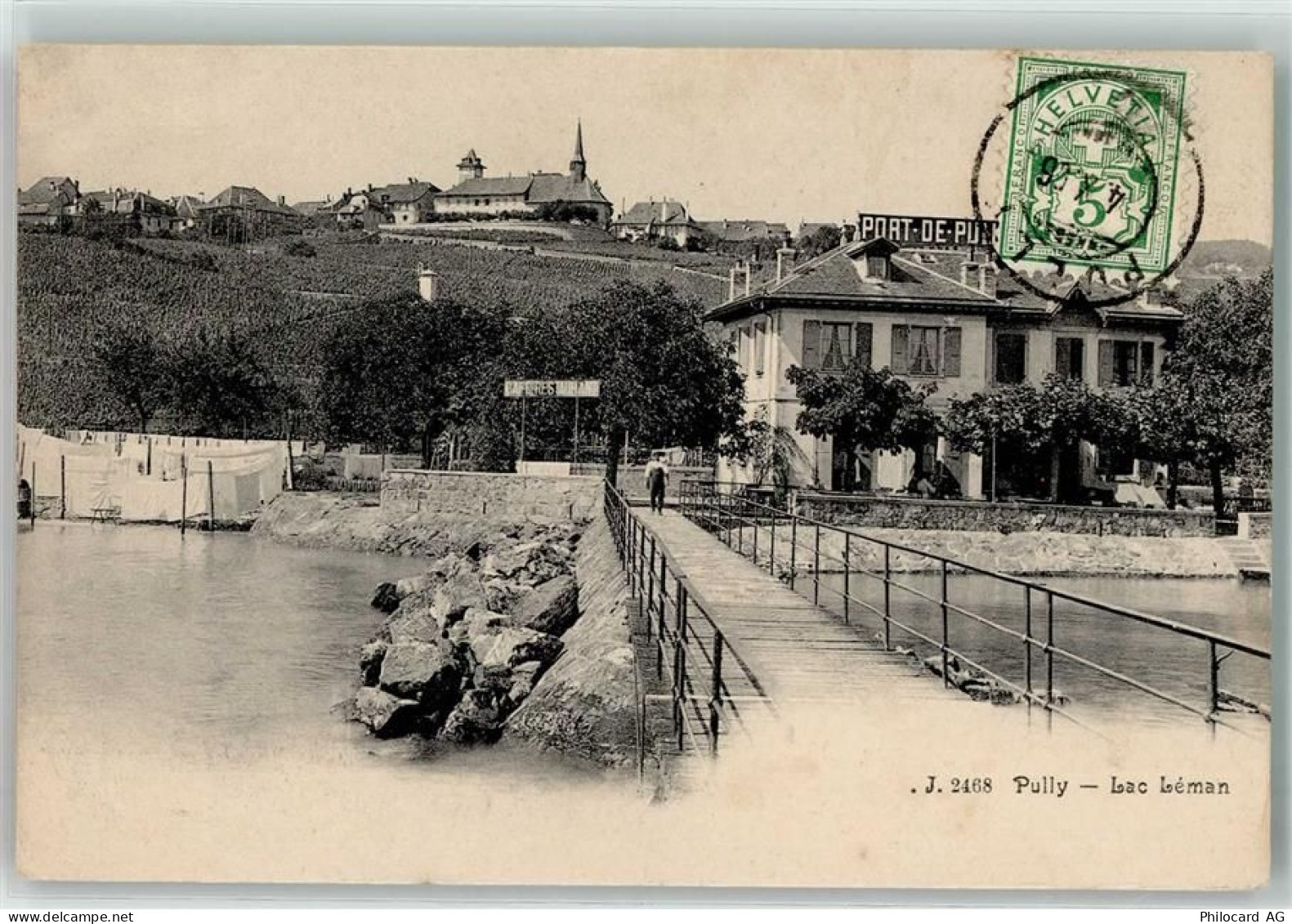 1009 Pully 1906 - Lac Leman Anlegestelle - 13910223