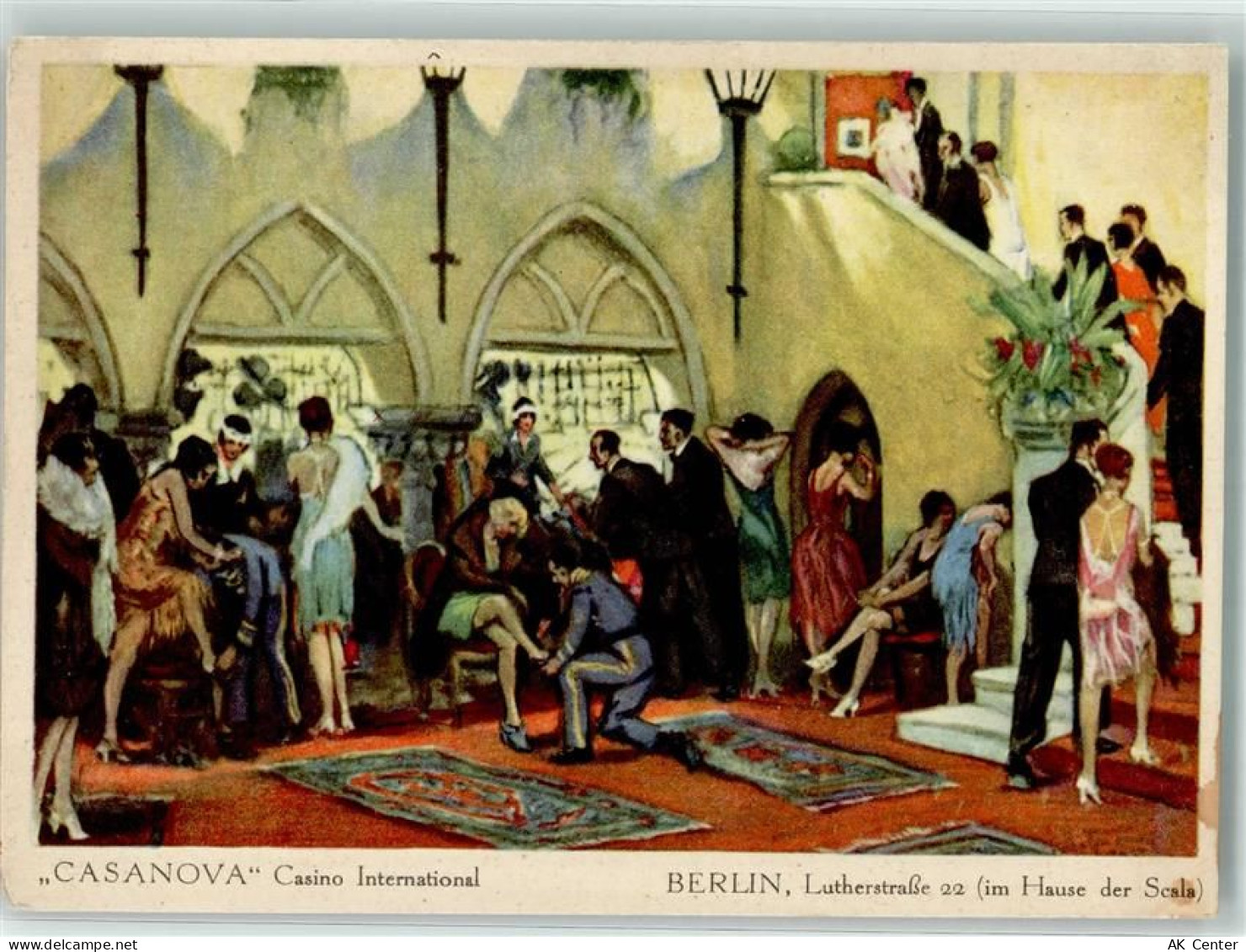 10115 W1000 Schöneberg Lithographie / Künstlerkarte Gasthaus Casino Inte... - 10680874