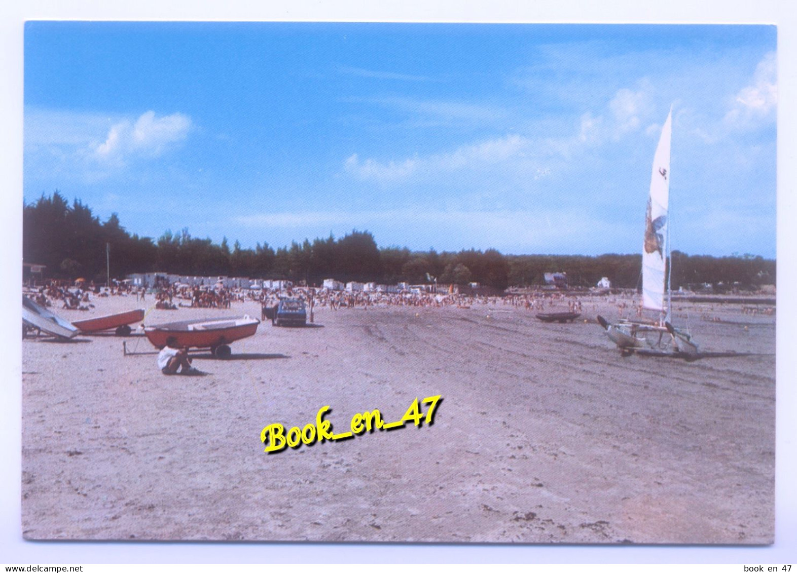 {101172} 29 Finistère Plougonvelin, Plage du Trez Hir; animée, voilier, catamaran