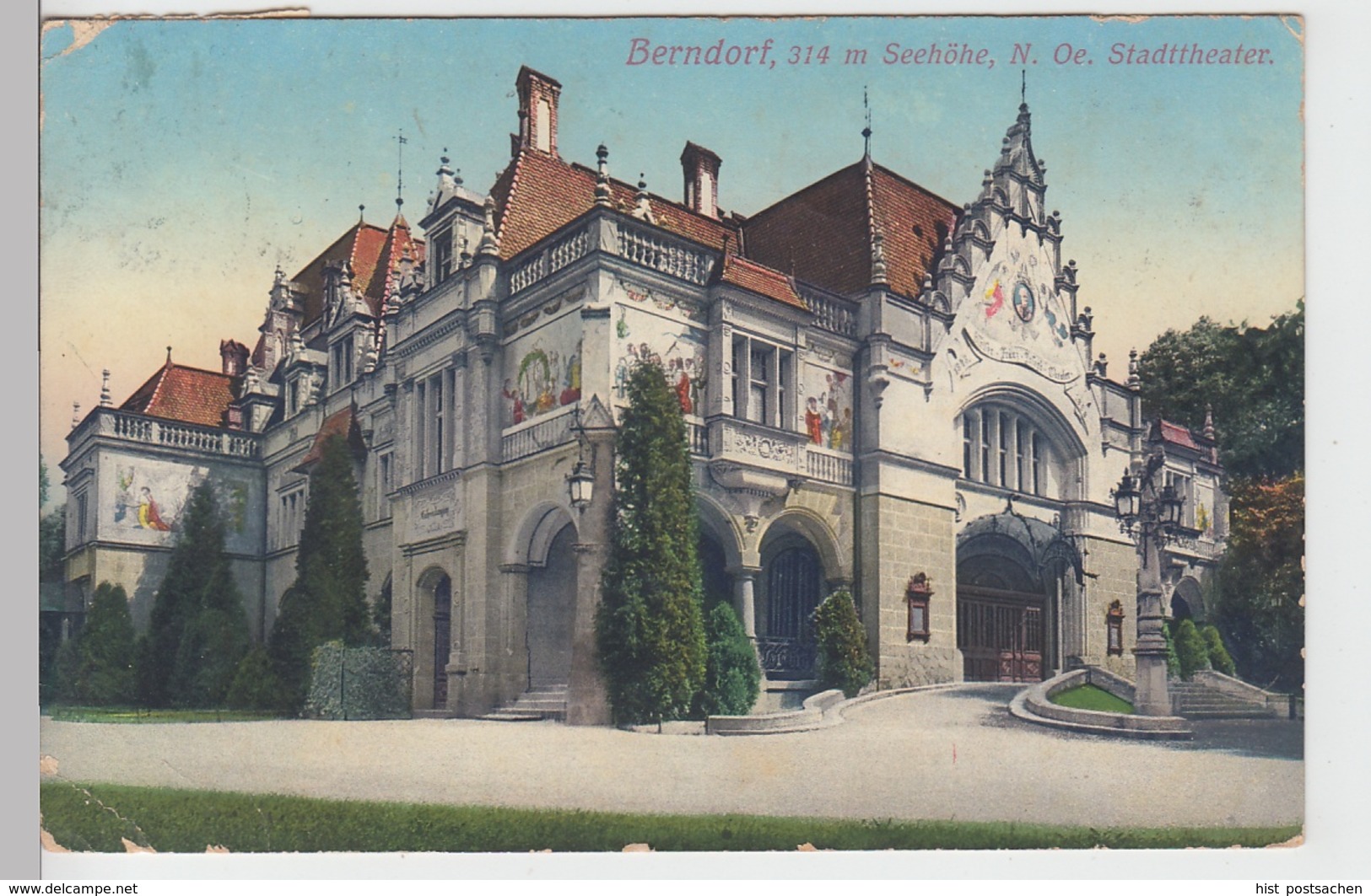 (101604) AK Berndorf (Niederösterreich), Stadttheater, 1914