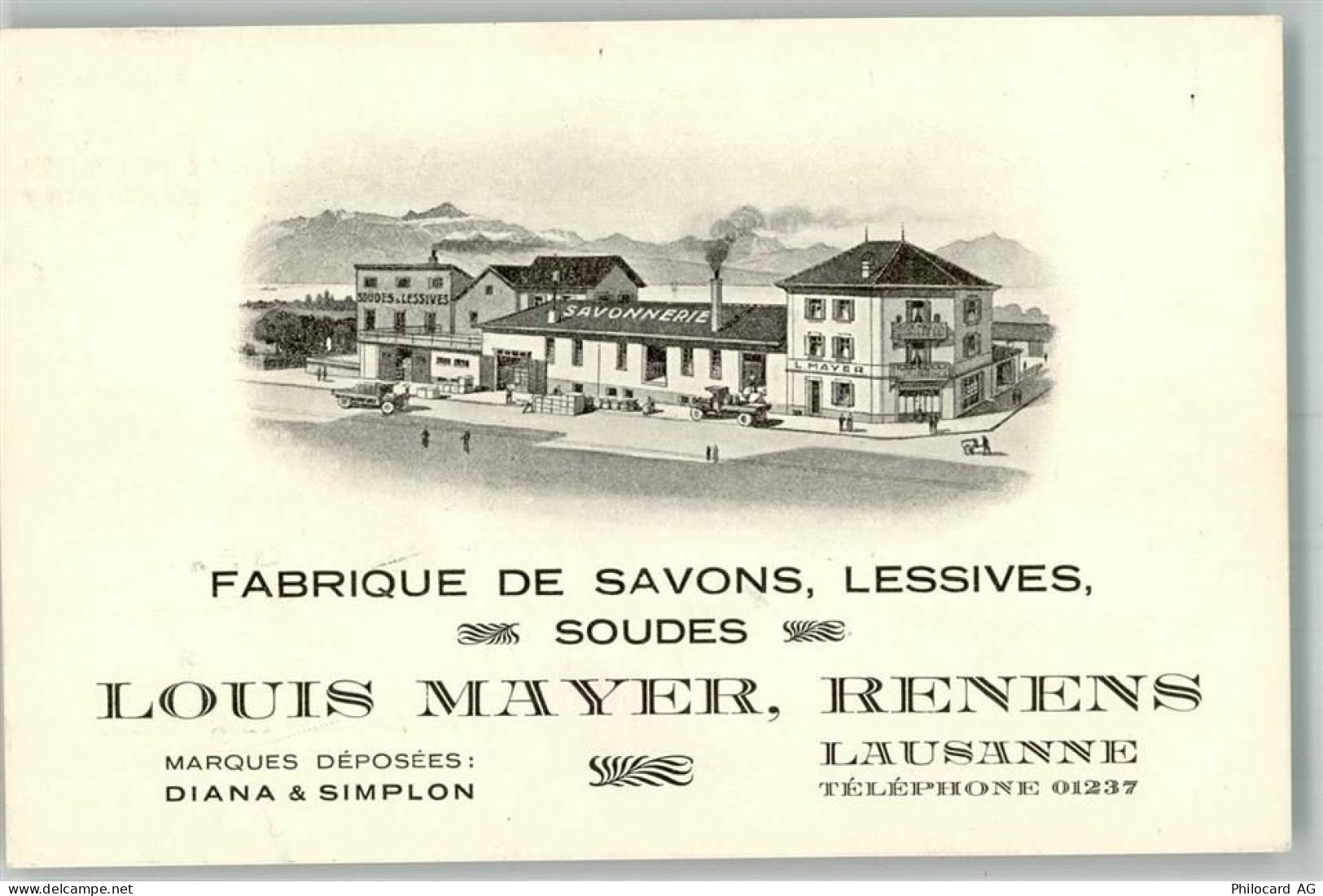 1020 Renens VD 1929 Gebrauchsspuren Fabrik Louis Mayer - 13658604