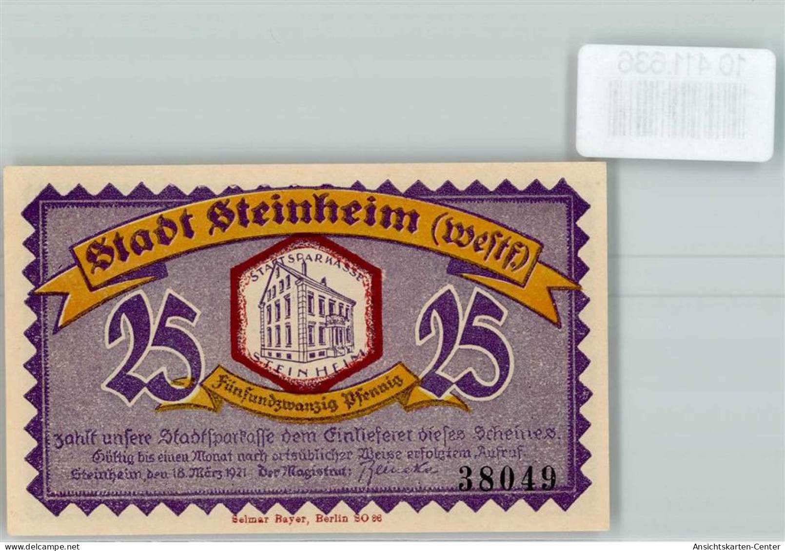 10411636 - Steinheim , Westf