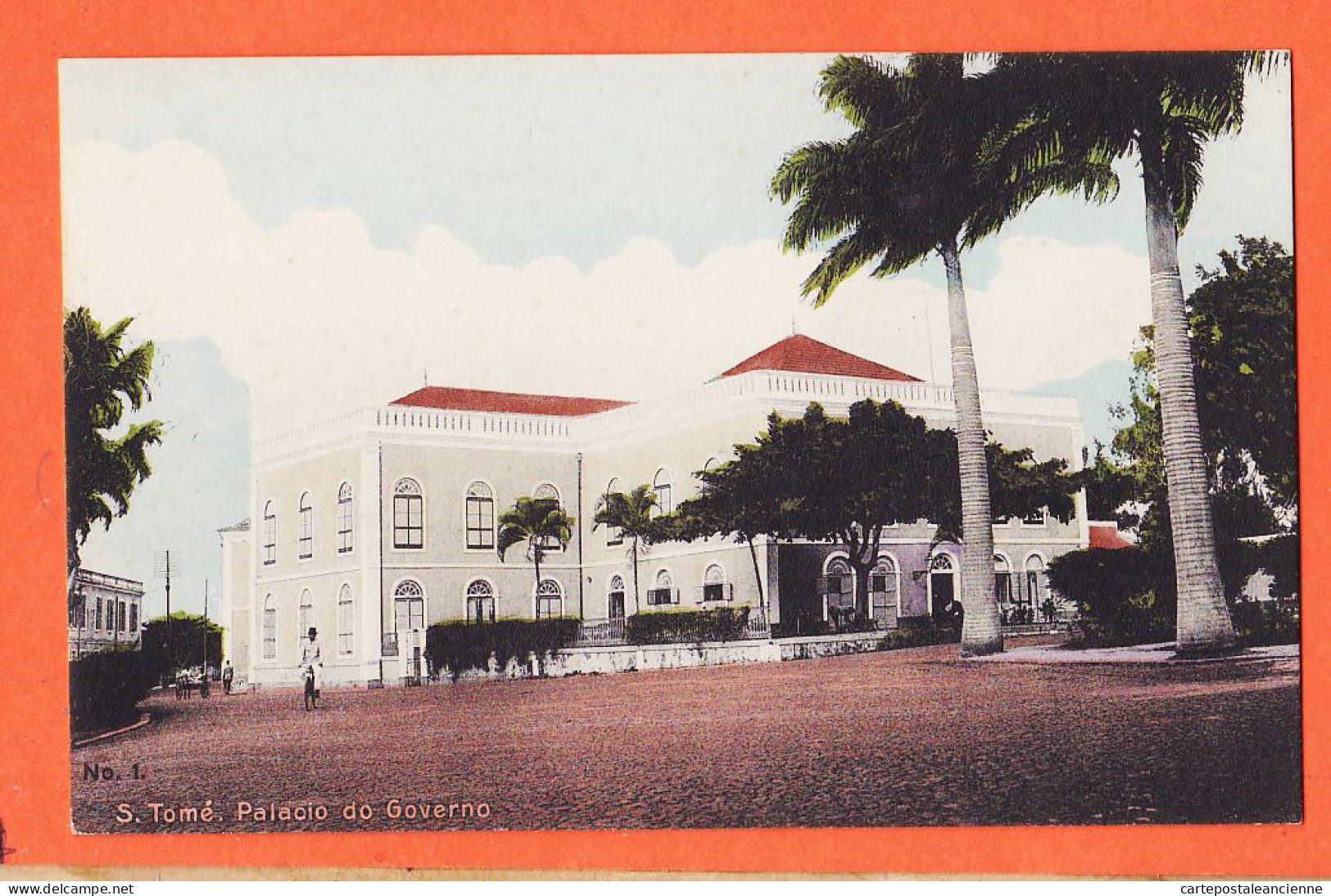 10528 /  ◉  ️ Incomum SÃO TOME e PRINCIPE Ex-colônias portuguesas Palacio do Governo 1910s Edição ELITE N°1