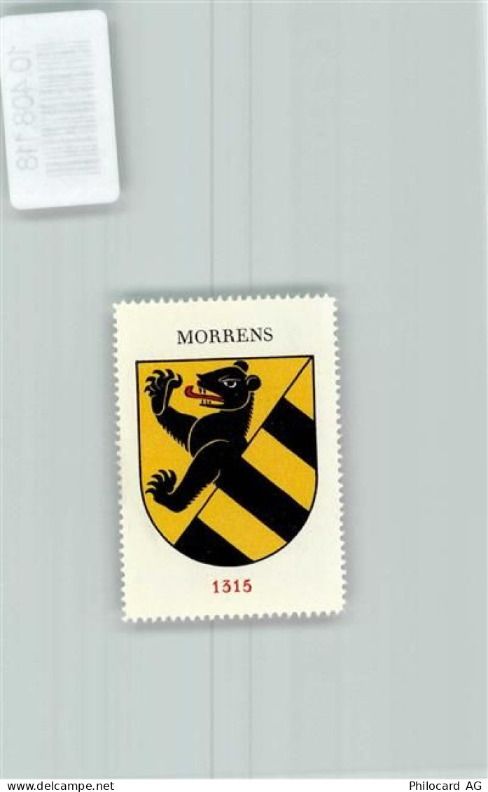 1054 Morrens VD - Vignette Wappen Kaffee Hag ca 1920-1940 Bär - 10408118