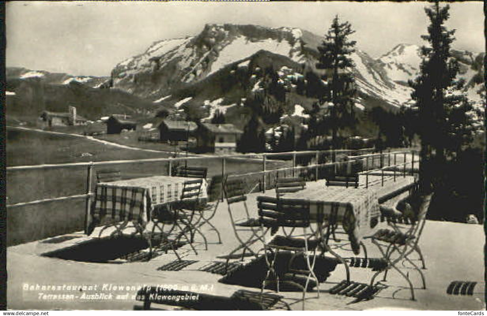 10551032 Beckenried gestempelt Beckenried Restaurant Klewenalp x 1947