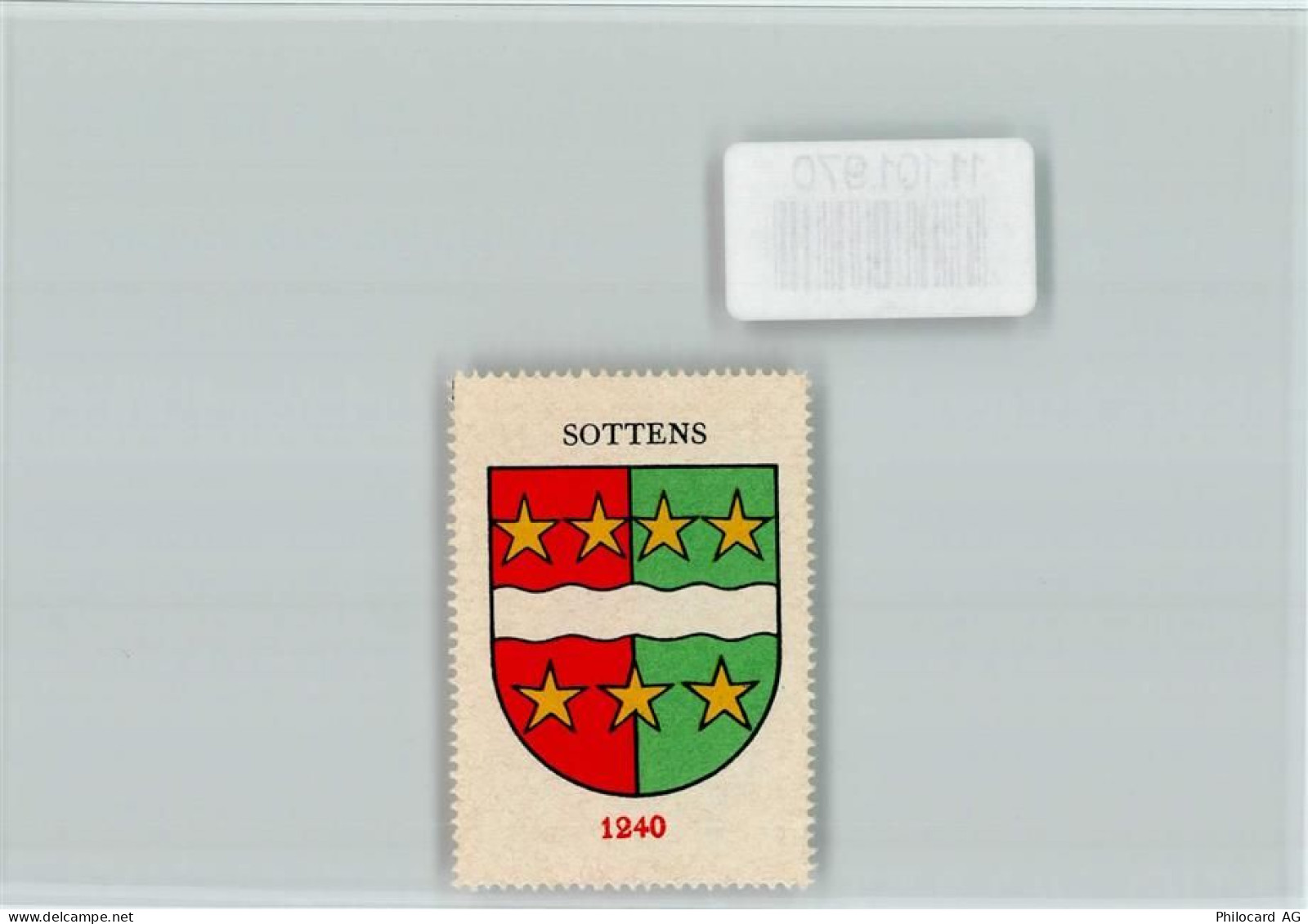 1062 Sottens - Vignette Wappen Kaffee Hag ca 1920-1940 - 11101970