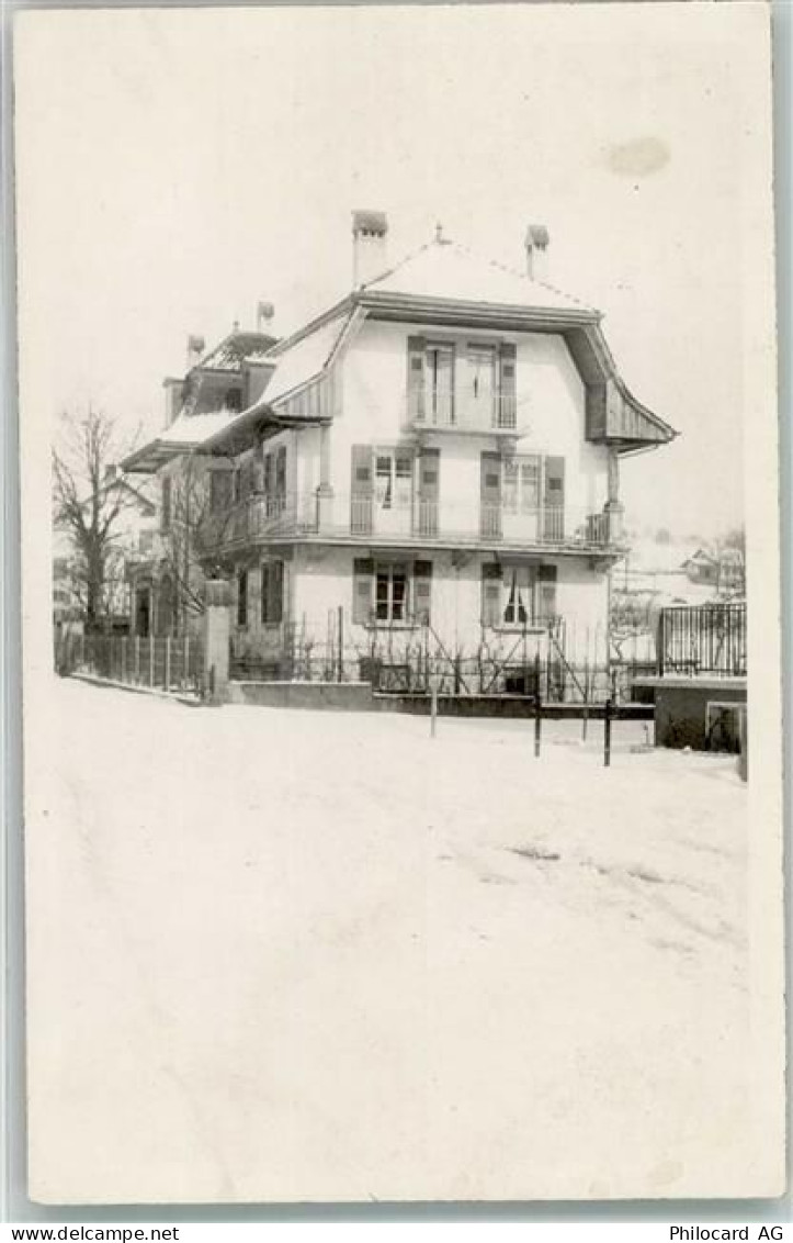 1070 Puidoux Privatfoto AK Winter Wohnhaus Ort handschriftlich - 13960646