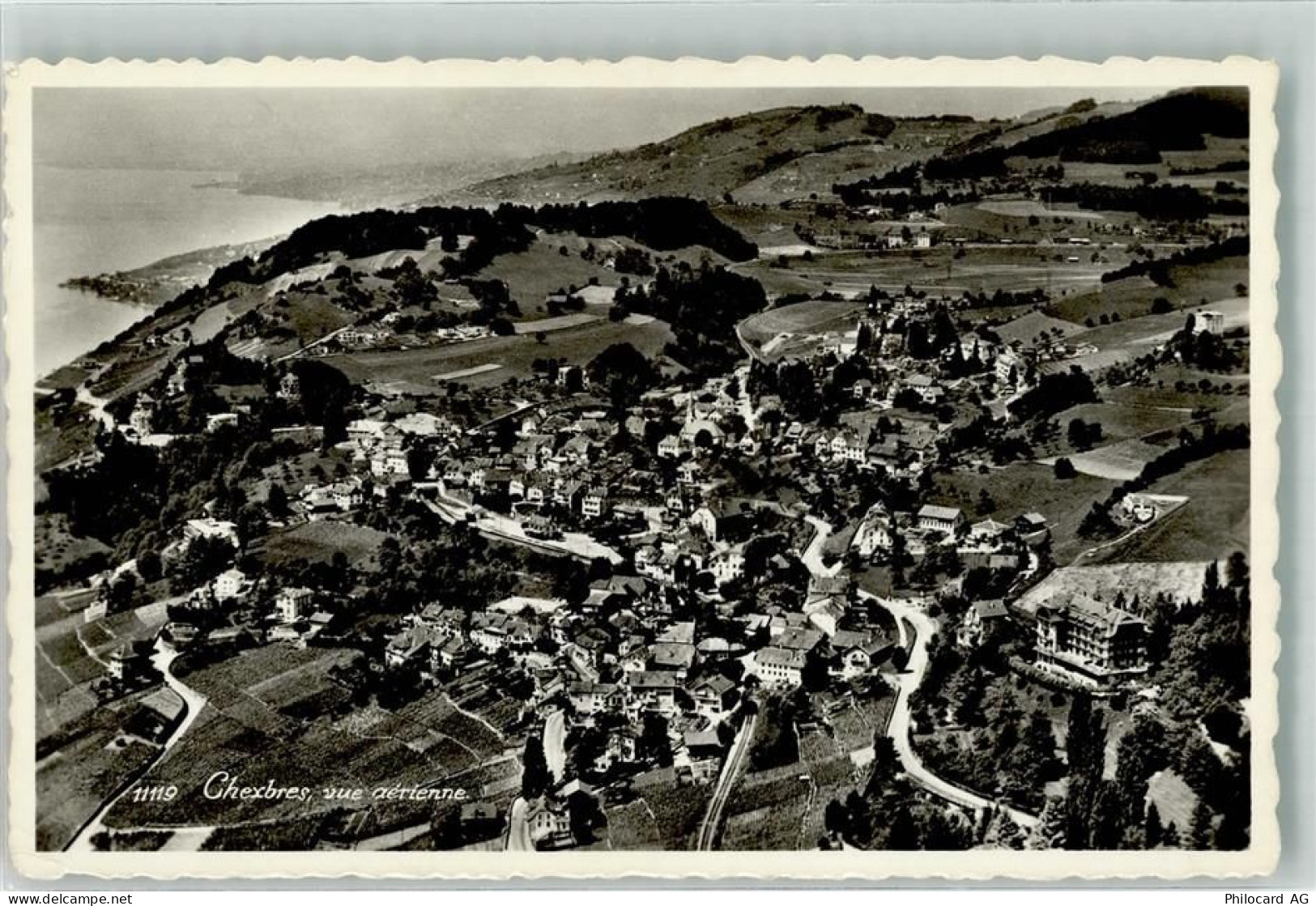 1071 Chexbres Foto AK Foto Perrochet Fliegeraufnahme - 39695346