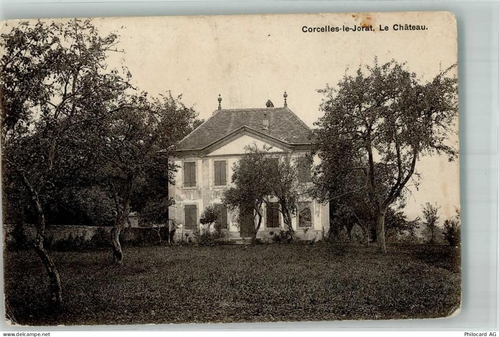 1082 Corcelles-le-Jorat 1910 Foto AK Schloss - 10748757