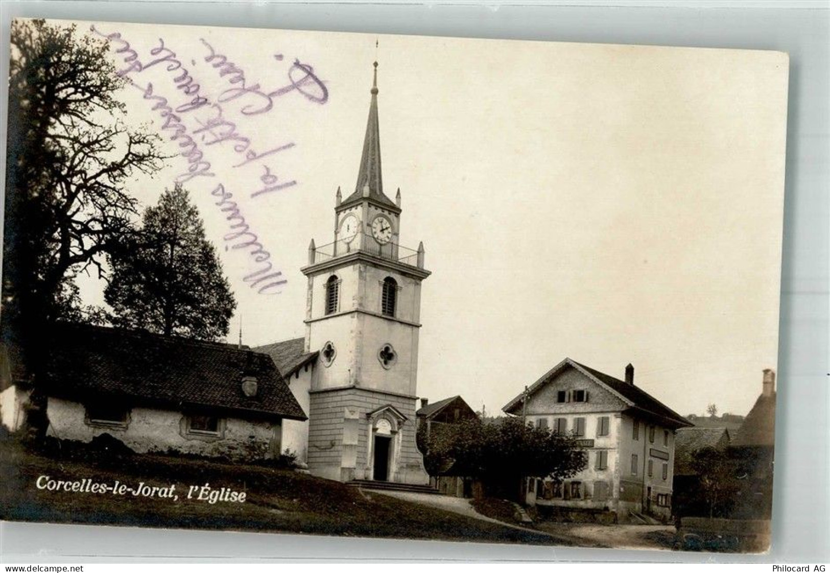 1082 Corcelles-le-Jorat Foto AK Kirche - 38211938