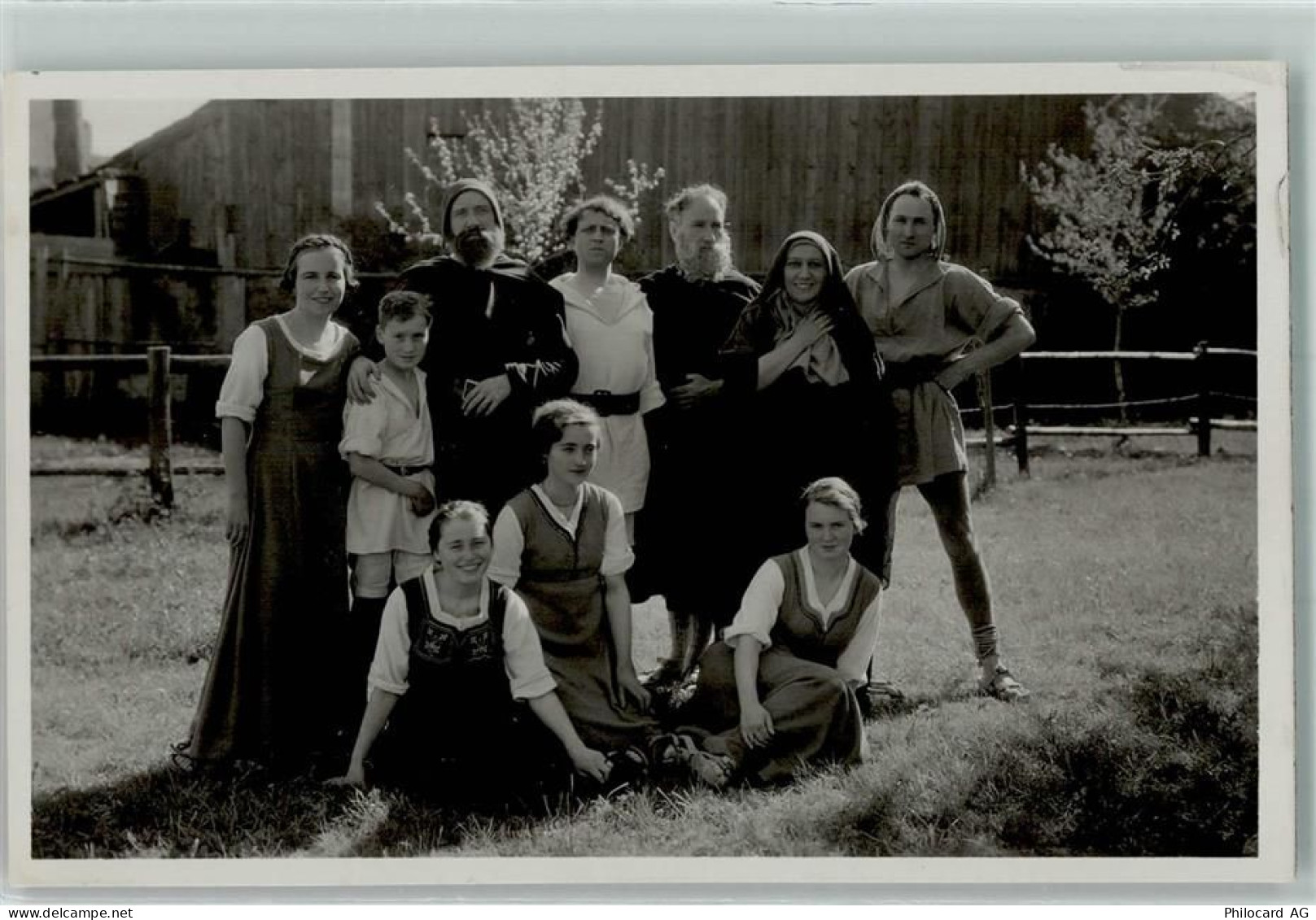 1083 Mézières VD Foto AK Theatre du Jorat 1935 Tracht - 10587387