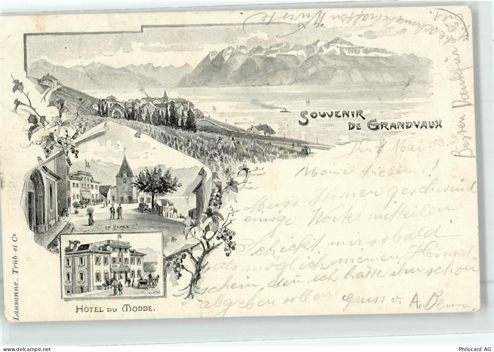 1091 Grandvaux Le Tronchet 1903 - Hotel du Monde - 52039238