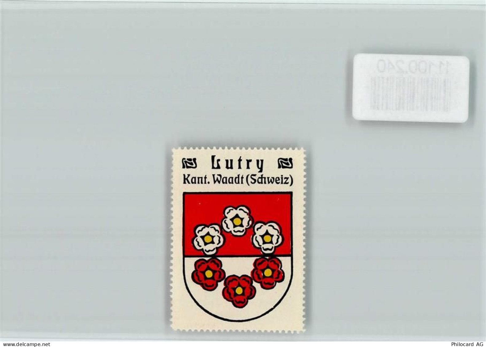 1095 Lutry - Vignette Wappen Kaffee Hag ca 1920-1940 - 11100240