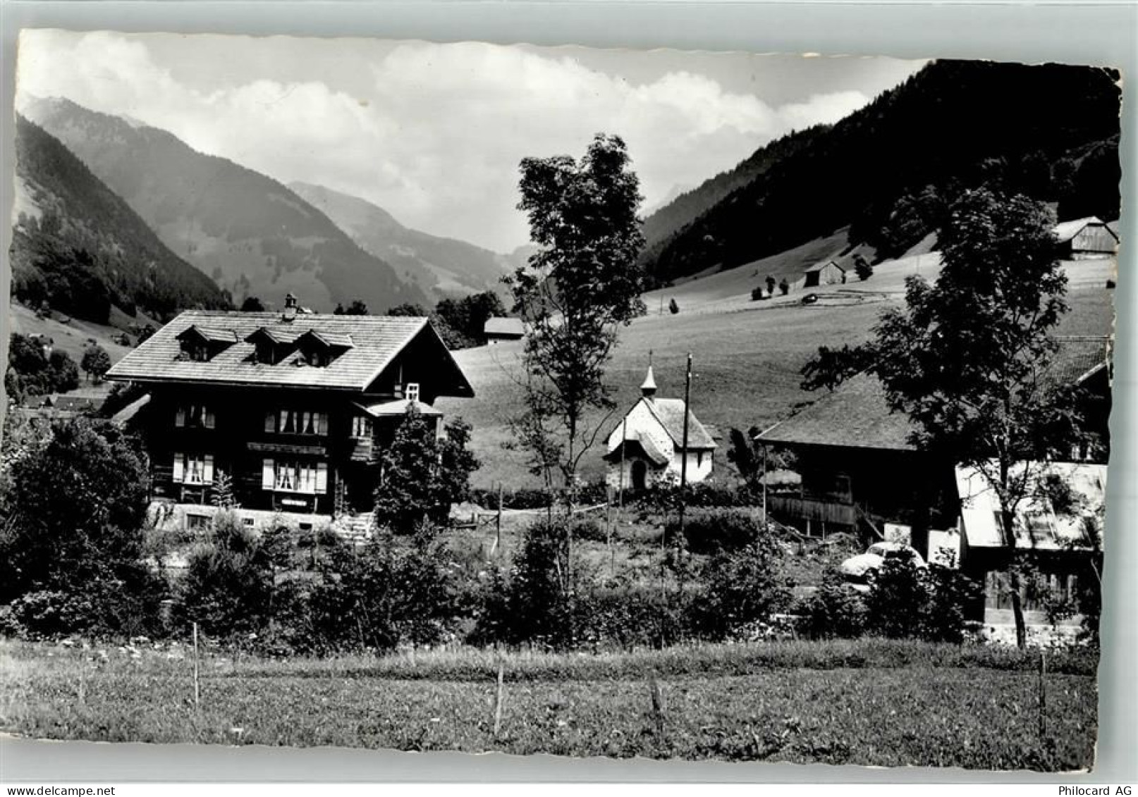 1096 Villette Lavaux 1963 Foto AK Pension Chalet Edelweis - 38186290