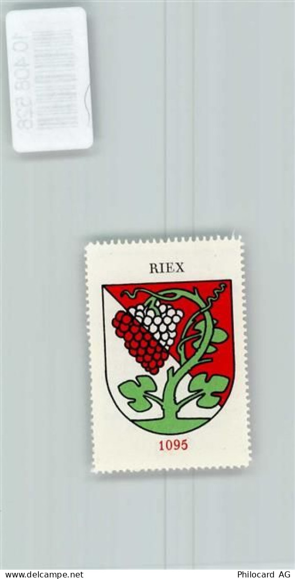 1097 Riex - Vignette Wappen Kaffee Hag ca 1920-1940 Weinrebe - 10408528