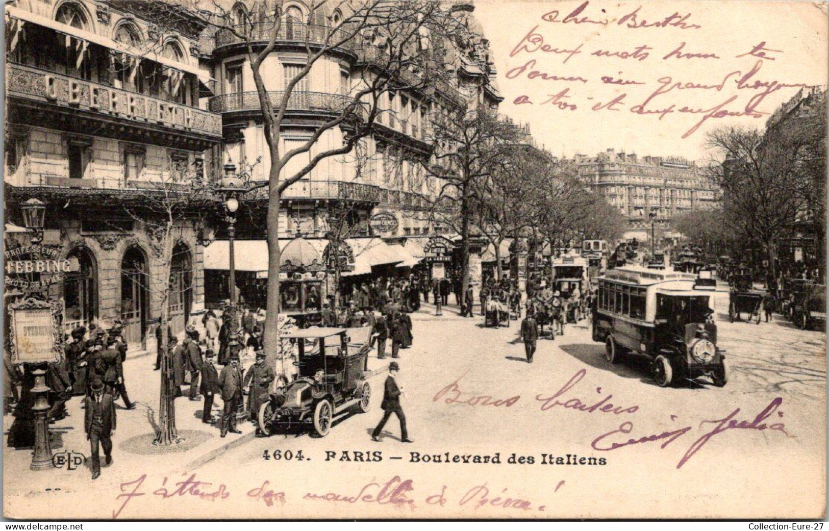 (11/12/25) 75-CPA PARIS - 2-9ème ARRONDISSEMENT - BOULEVARD DES ITALIENS