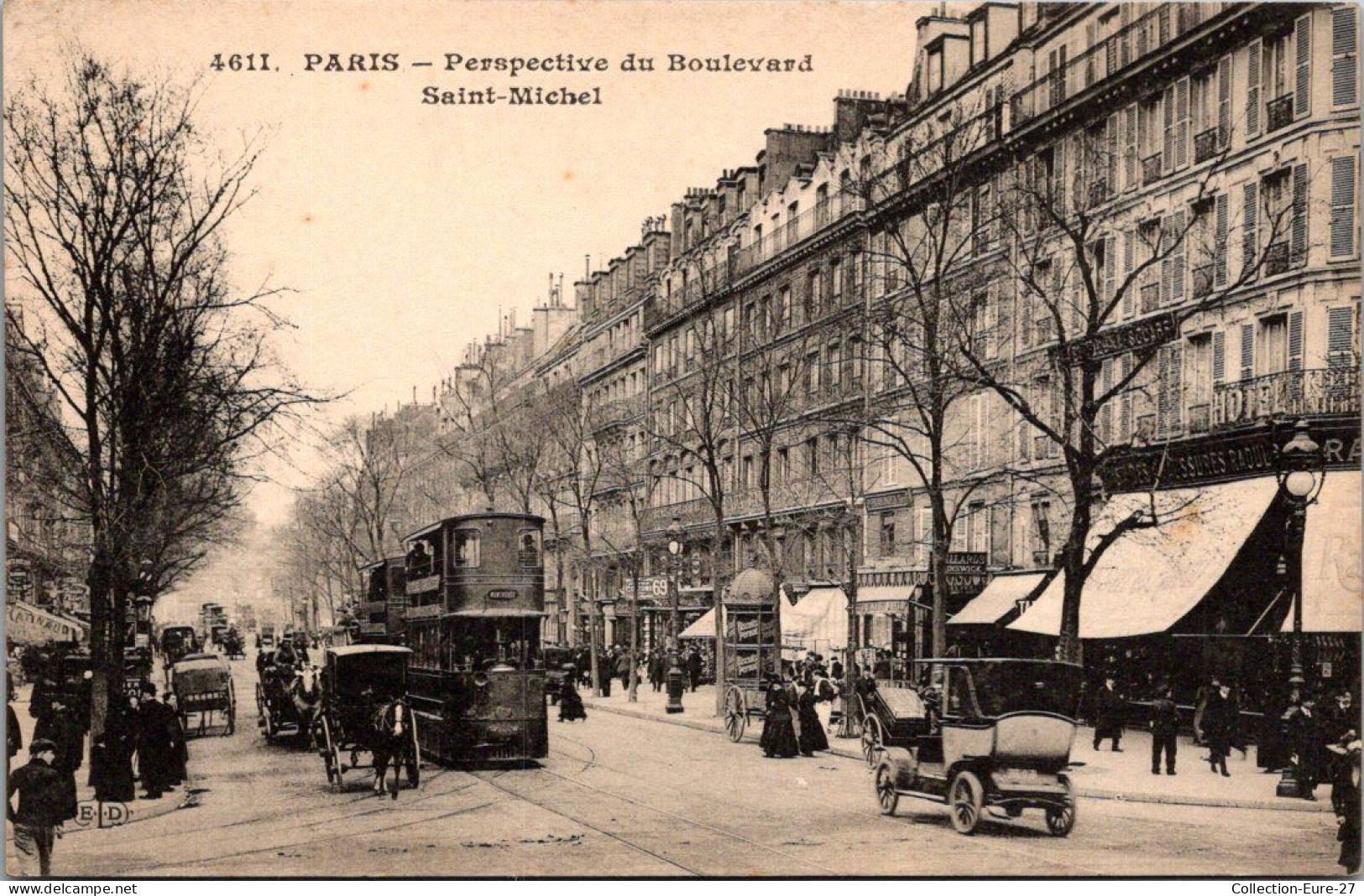 (11/12/25) 75-CPA PARIS - 5-6ème ARRONDISSEMENT - BOULEVARD SAINT MICHEL