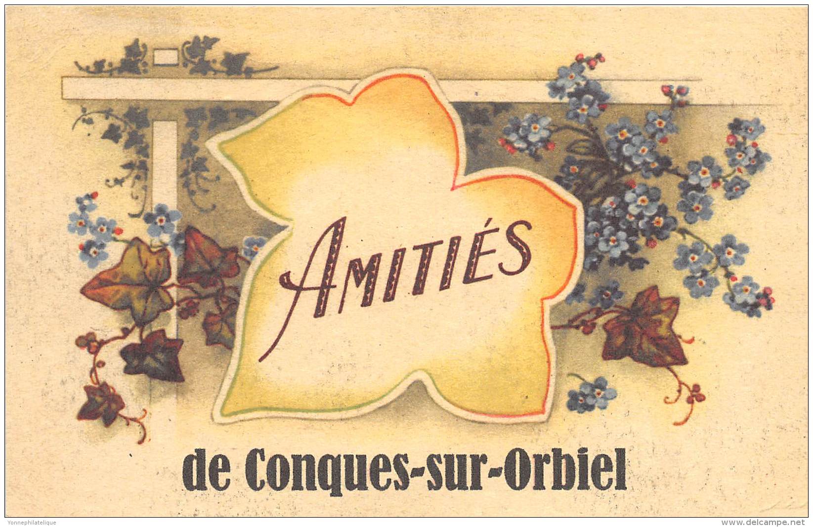 11 - AUDE / Fantaisie Moderne - CPM - Format 9 x 14 cm - CONQUES SUR ORBIEL