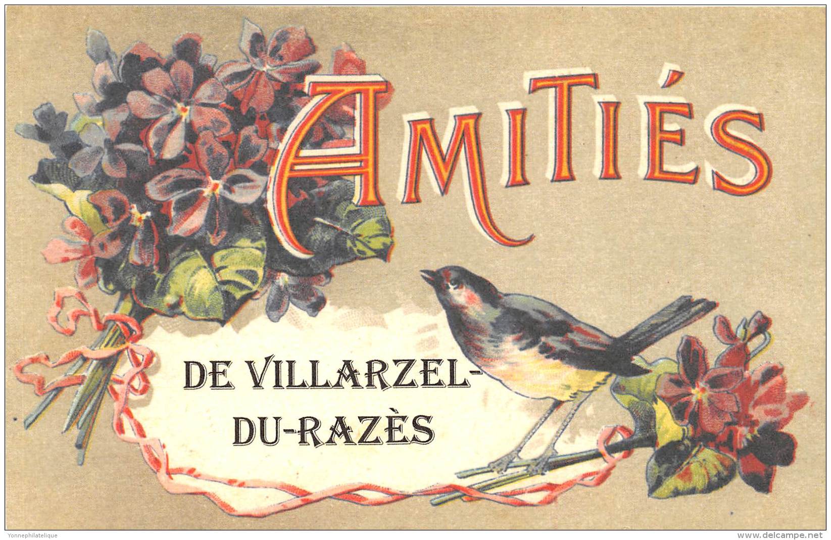 11 - AUDE / Fantaisie Moderne - CPM - Format 9 x 14 cm - VILLARZEL DU RAZES